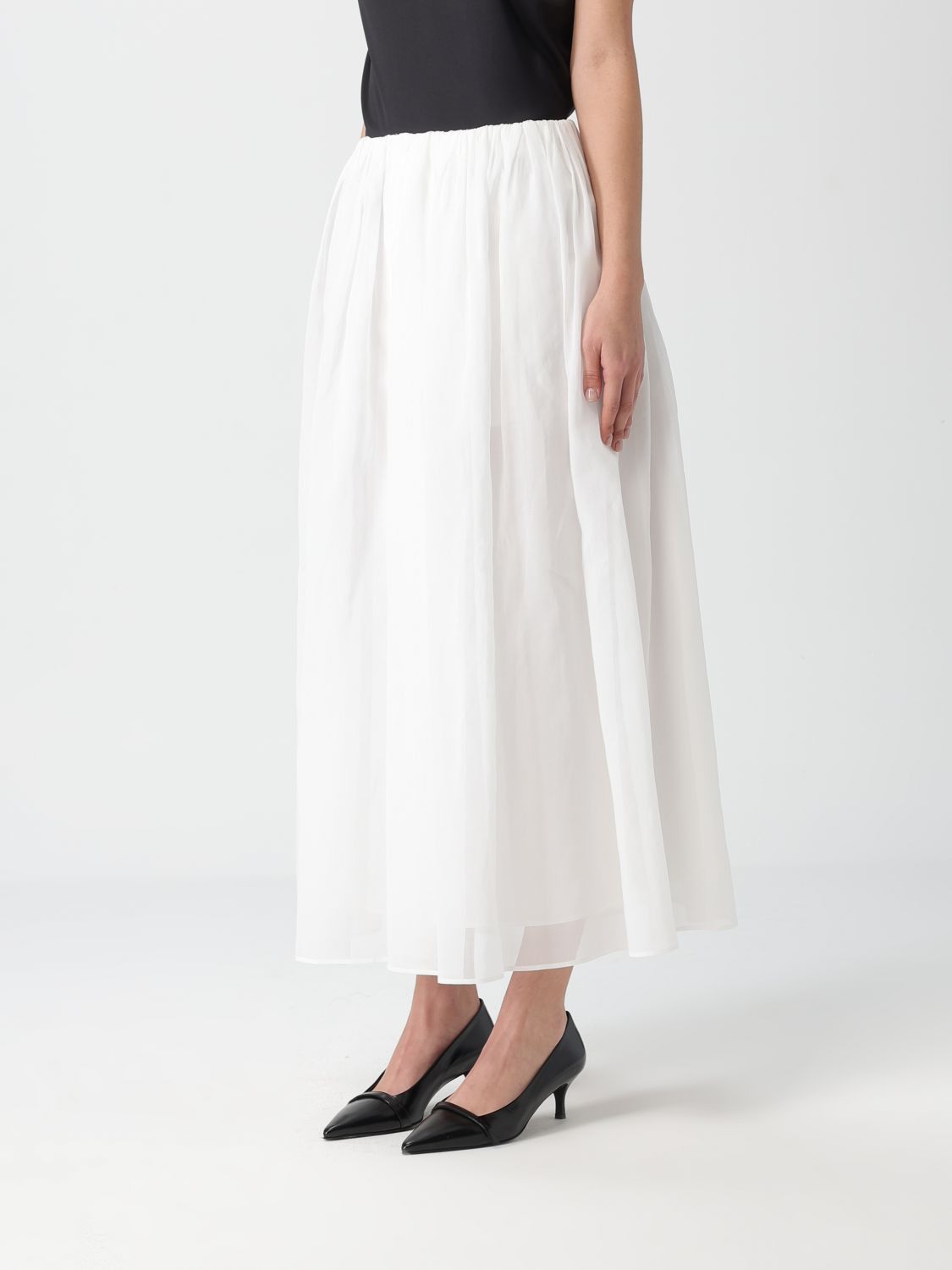 Brunello Cucinelli Brunello Cucinelli Skirt Woman White Size 26" / US 2 / IT 38 - 4 Thumbnail