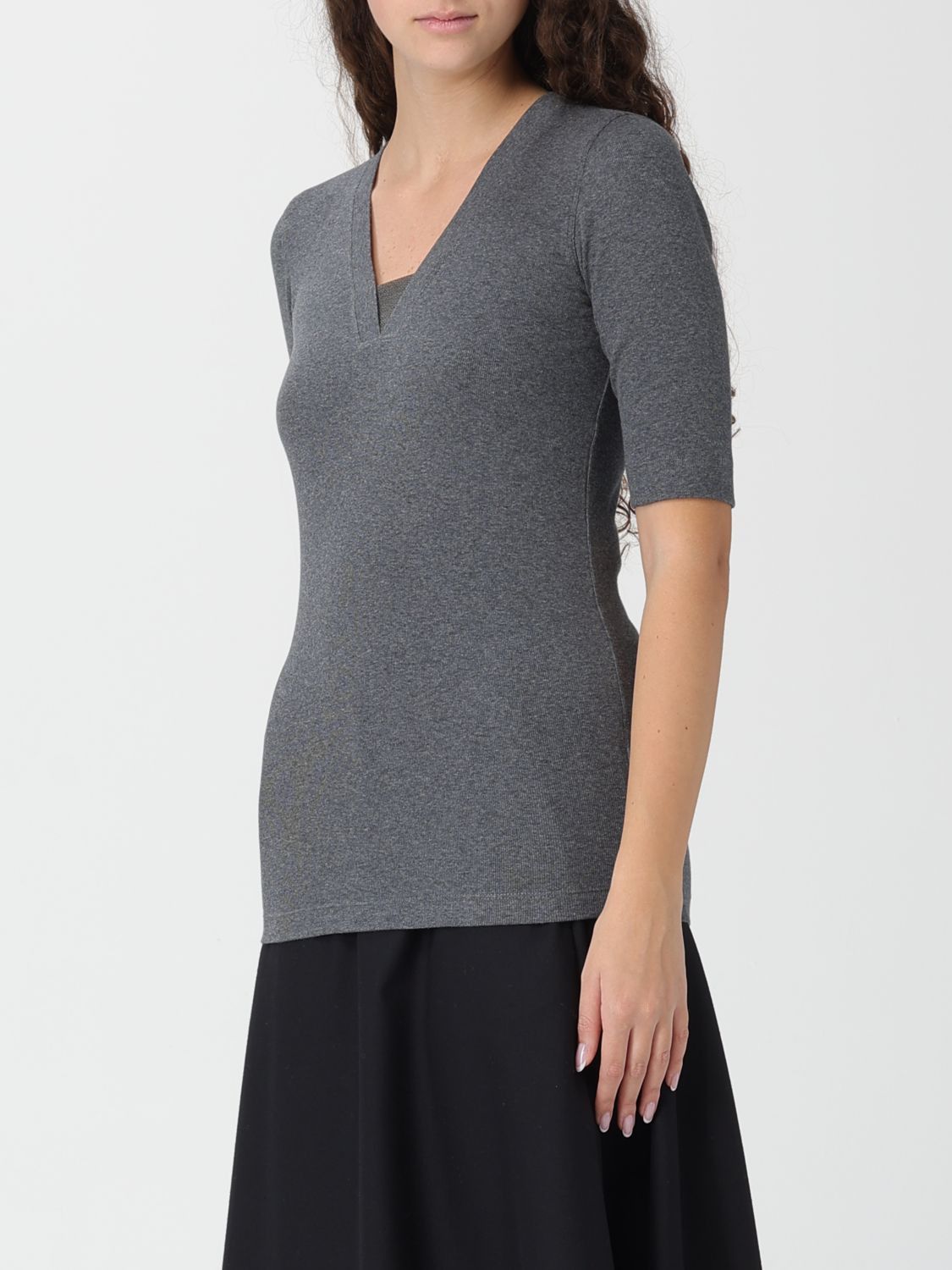 Brunello Cucinelli Brunello Cucinelli Sweater Woman Grey Size S / US 4 / IT 40 - 4 Thumbnail