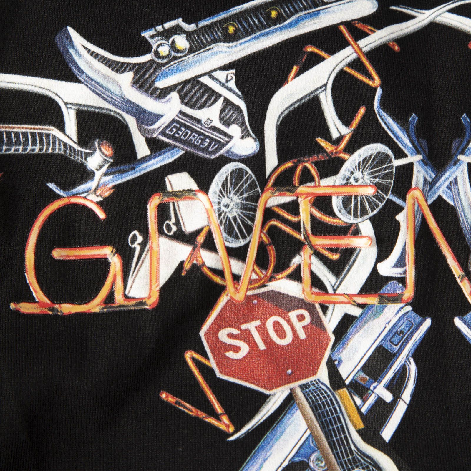 Givenchy Black Graphic Print Logo T-Shirt Size XXL / US 16-18 / IT 52-54 - 3 Thumbnail