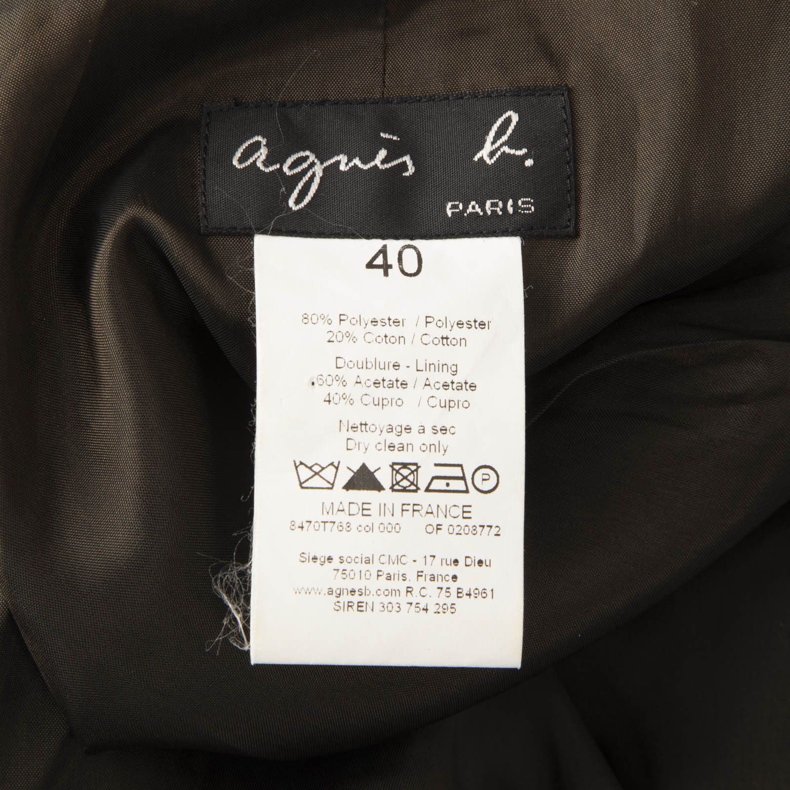 agnes b. Black & Silver Circle Pattern Coat Size M / US 6-8 / IT 42-44 - 6 Thumbnail