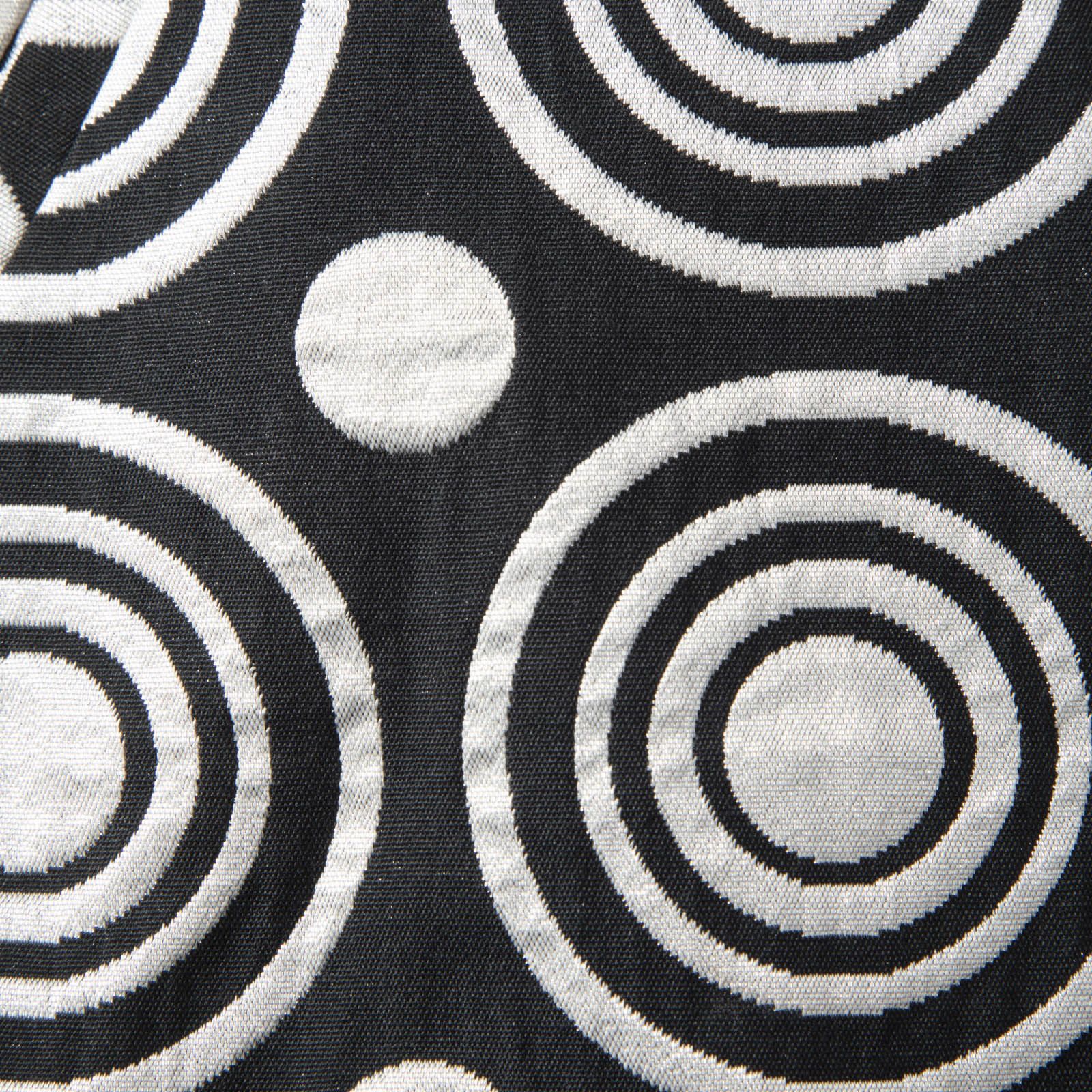 agnes b. Black & Silver Circle Pattern Coat Size M / US 6-8 / IT 42-44 - 3 Thumbnail
