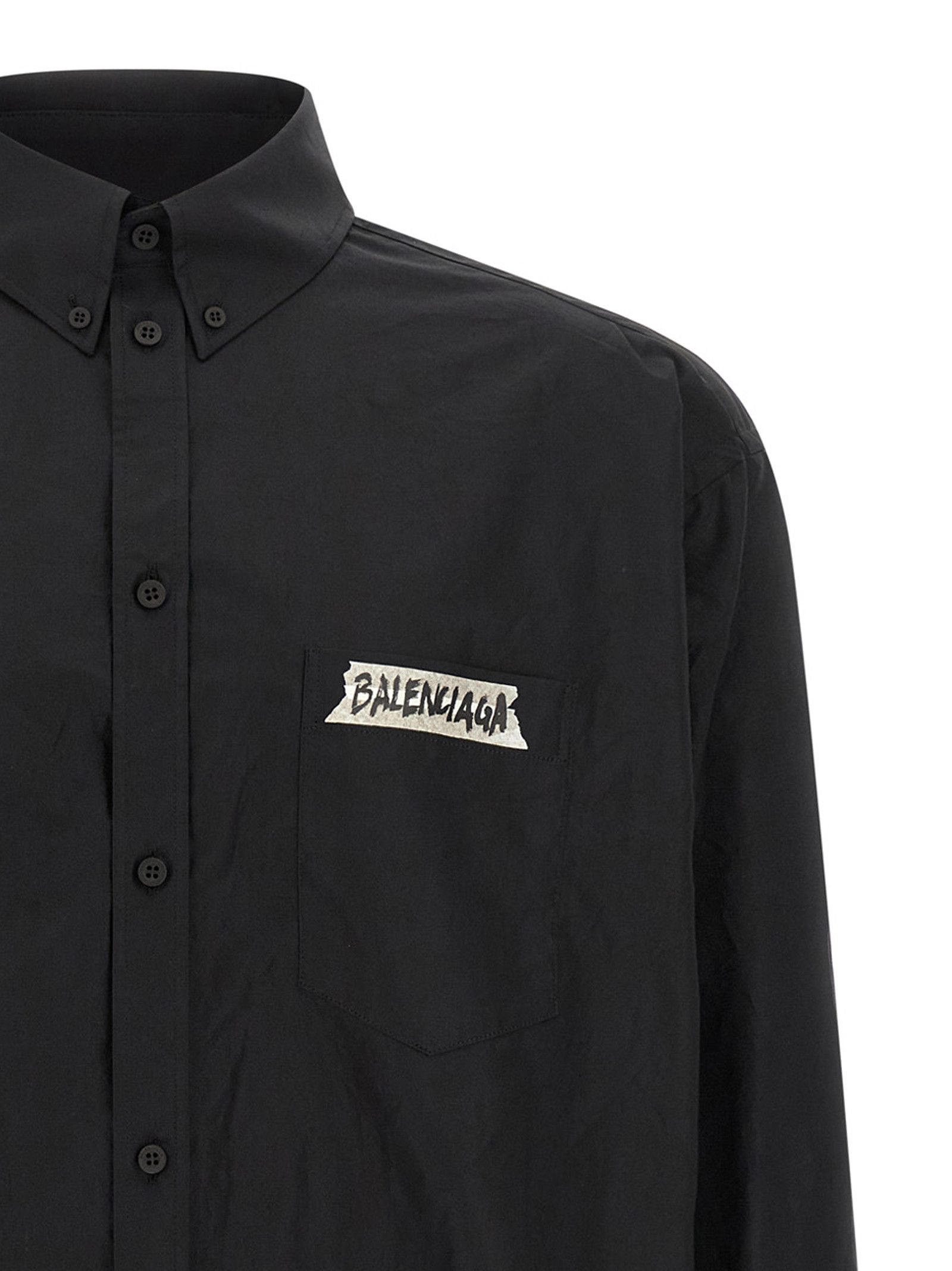 Balenciaga 'Masking Tape' Shirt Size US S / EU 44-46 / 1 - 3 Thumbnail