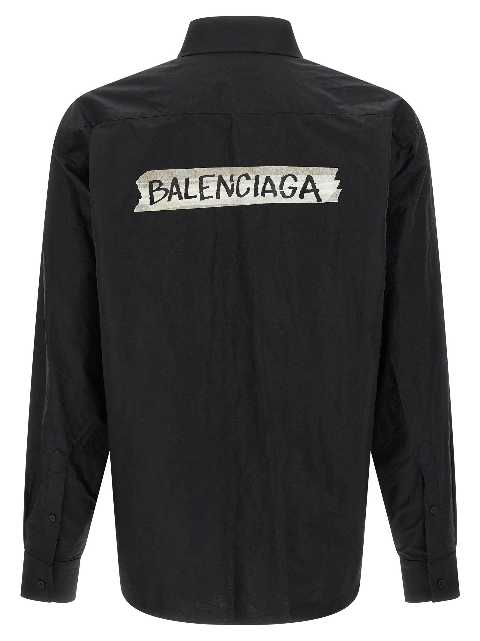 Balenciaga 'Masking Tape' Shirt Size US M / EU 48-50 / 2 - 2 Thumbnail