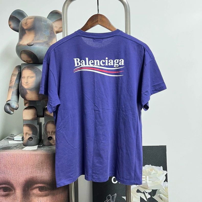 Balenciaga Balenciaga Wave Print Short Sleeve Tee Size US XXS / EU 40 - 2 Thumbnail