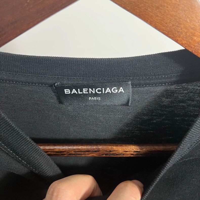 Balenciaga Balenciaga Wave Print Short Sleeve Tee Size US S / EU 44-46 / 1 - 3 Thumbnail