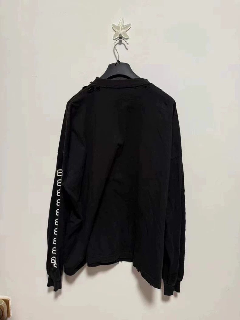 Balenciaga Balenciaga Black BB Logo Long Sleeve Size US M / EU 48-50 / 2 - 2 Thumbnail