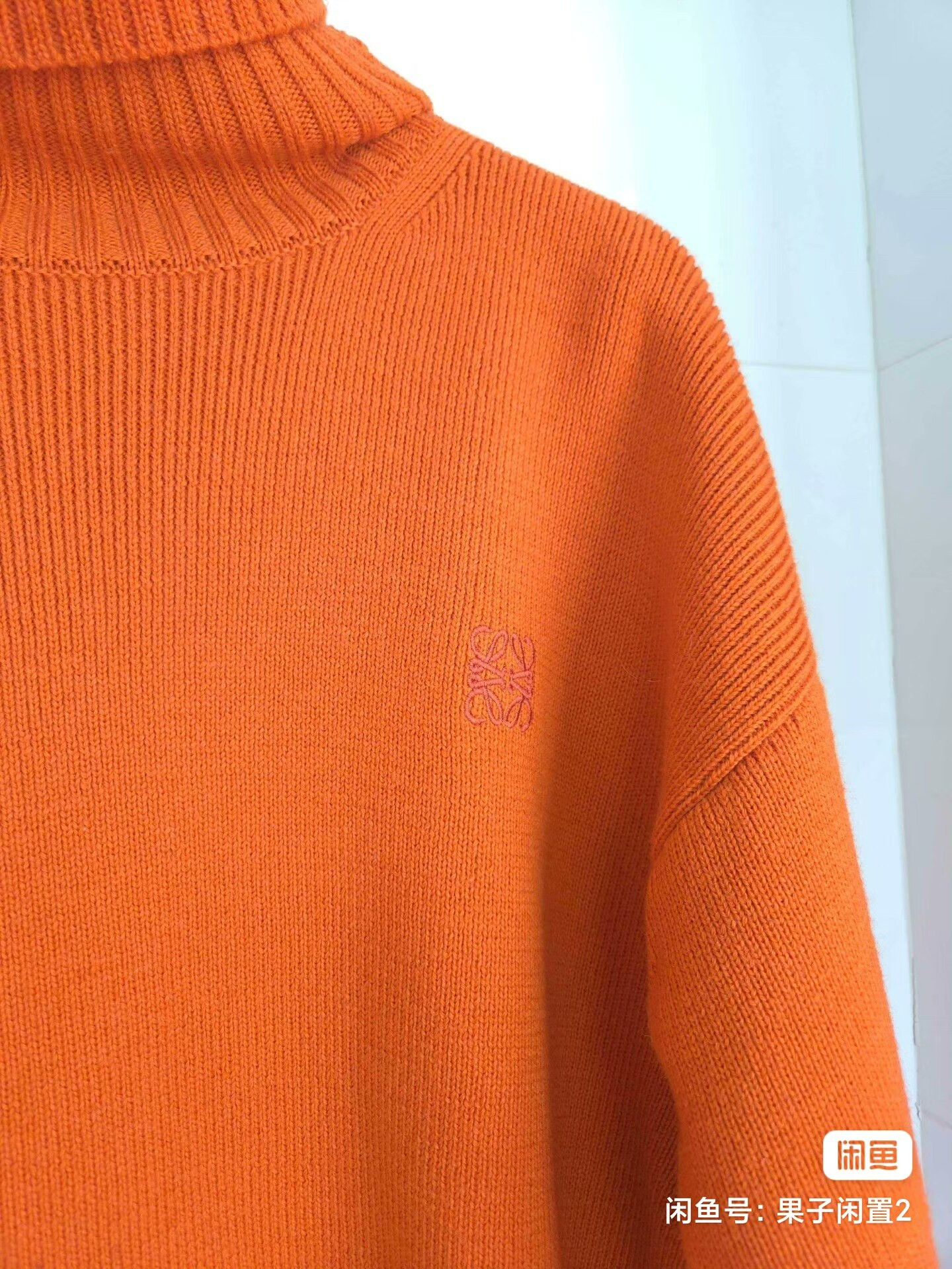 Loewe Loewe Orange Logo Embroidered Sweater Size US M / EU 48-50 / 2 - 7 Thumbnail