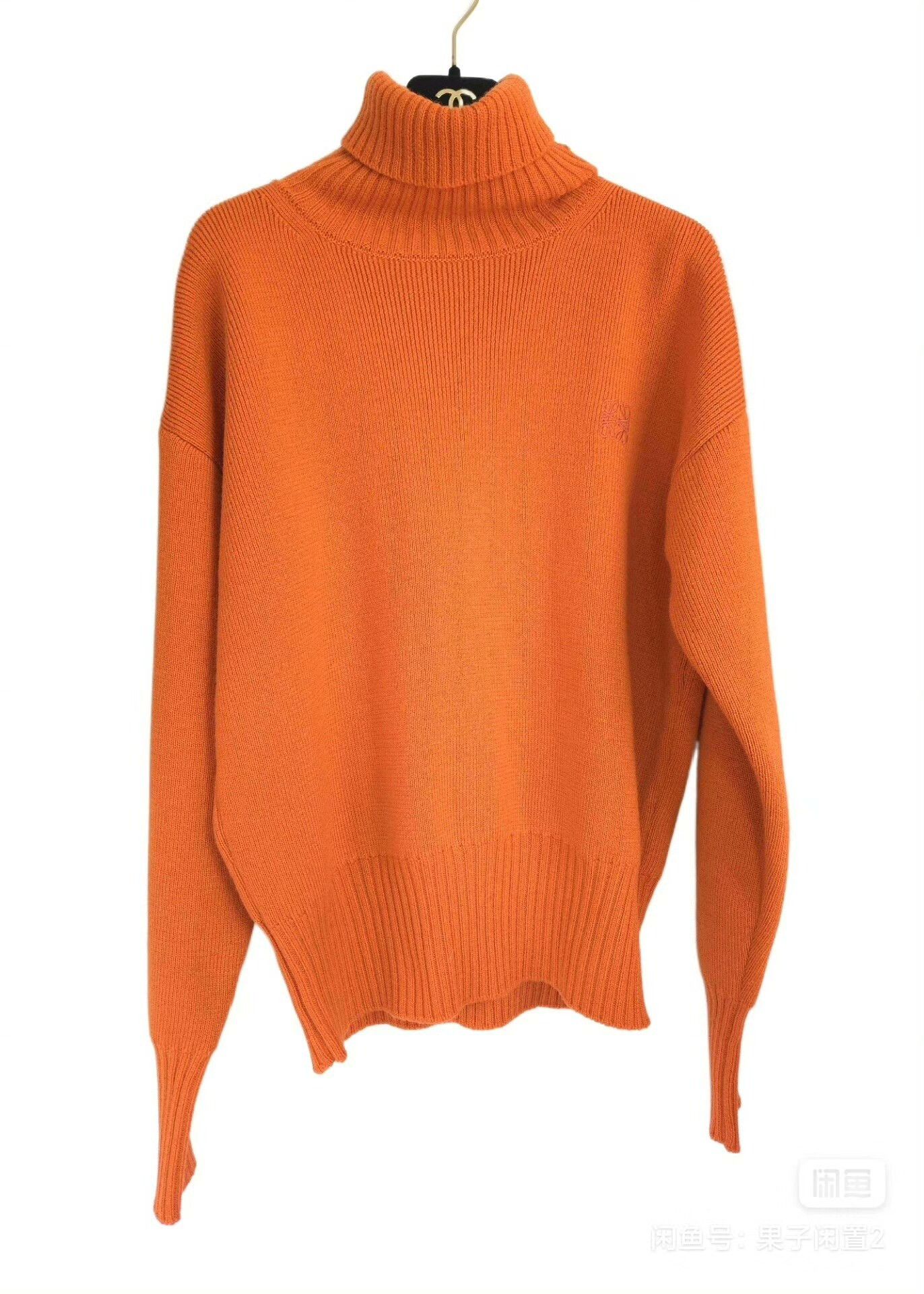 Loewe Loewe Orange Logo Embroidered Sweater Size US M / EU 48-50 / 2 - 2 Thumbnail