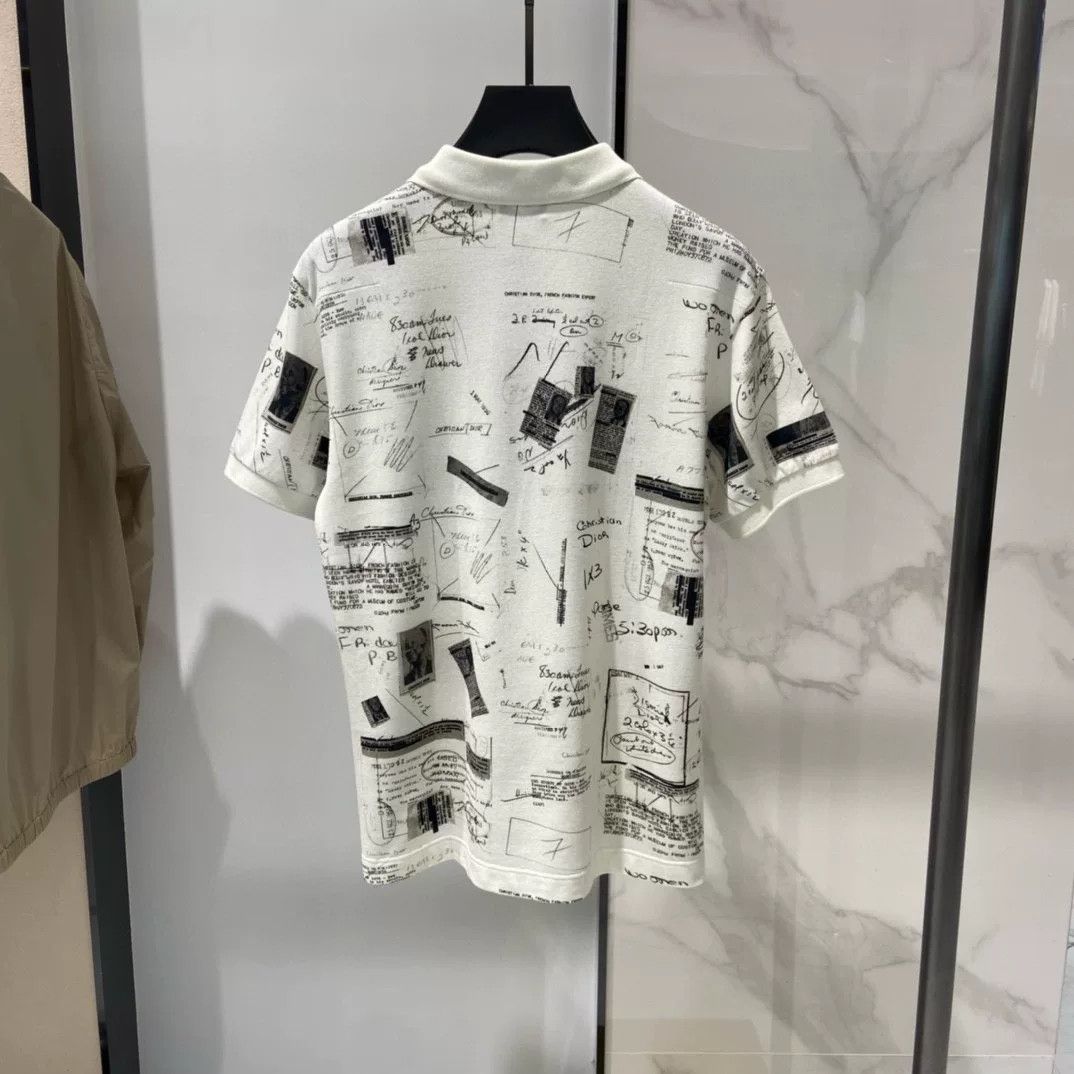 Dior Dior Men's White Slim Short Sleeve Polo Size US S / EU 44-46 / 1 - 2 Thumbnail