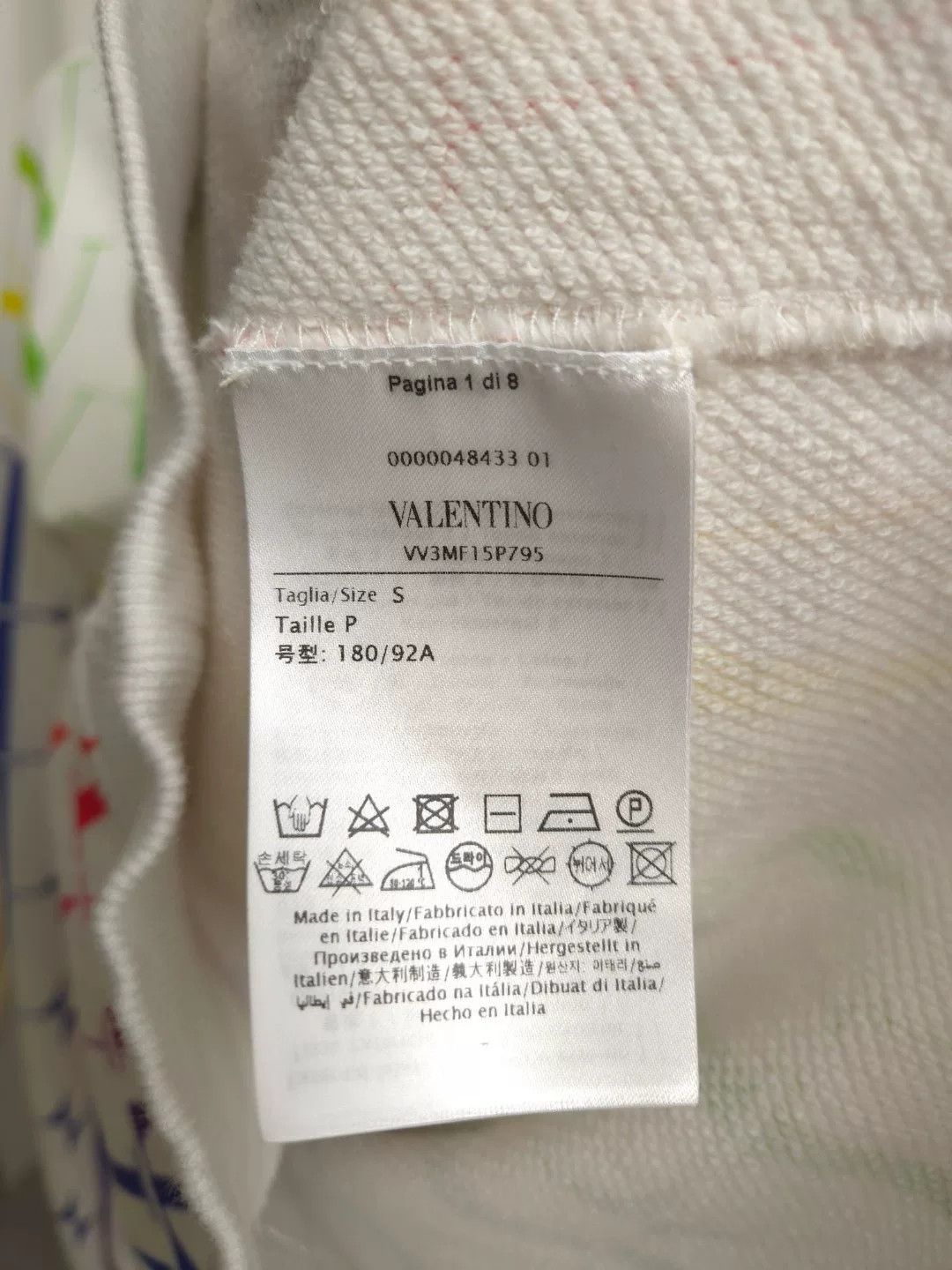 Valentino Valentino V Logo Colorblock Sweatshirt Size US S / EU 44-46 / 1 - 5 Thumbnail