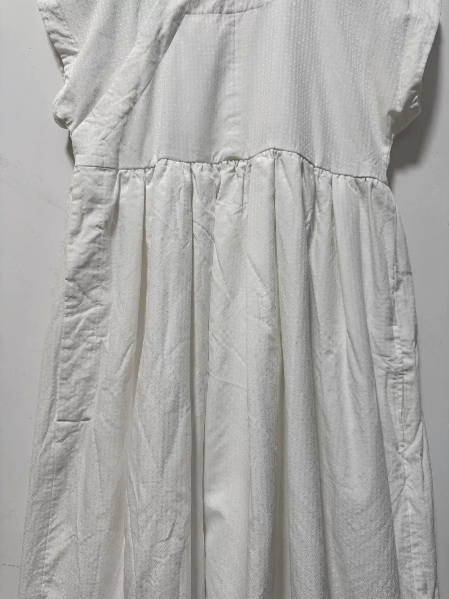 Comme des Garcons CDG comcom Floral Embroidered Mandarin Collar Dress Size US 26 / EU 42 - 2 Thumbnail