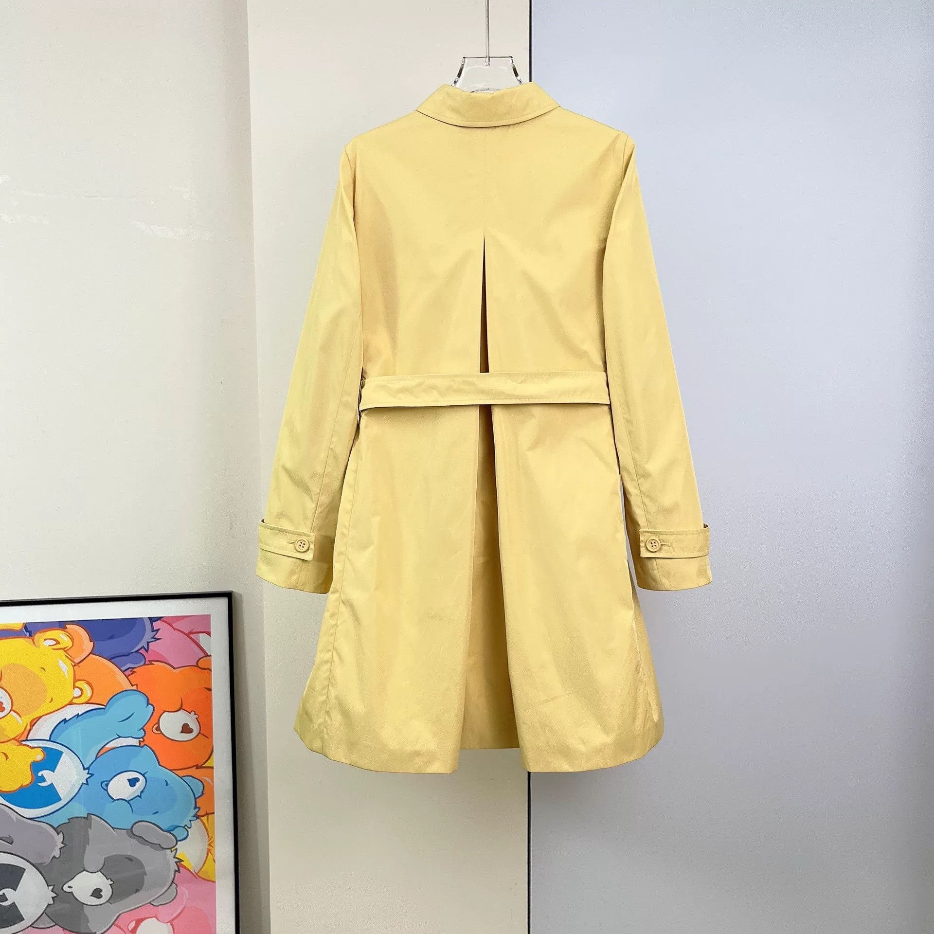 Max Mara MaxMara Yellow Belted Trench Coat Size US S / EU 44-46 / 1 - 2 Thumbnail