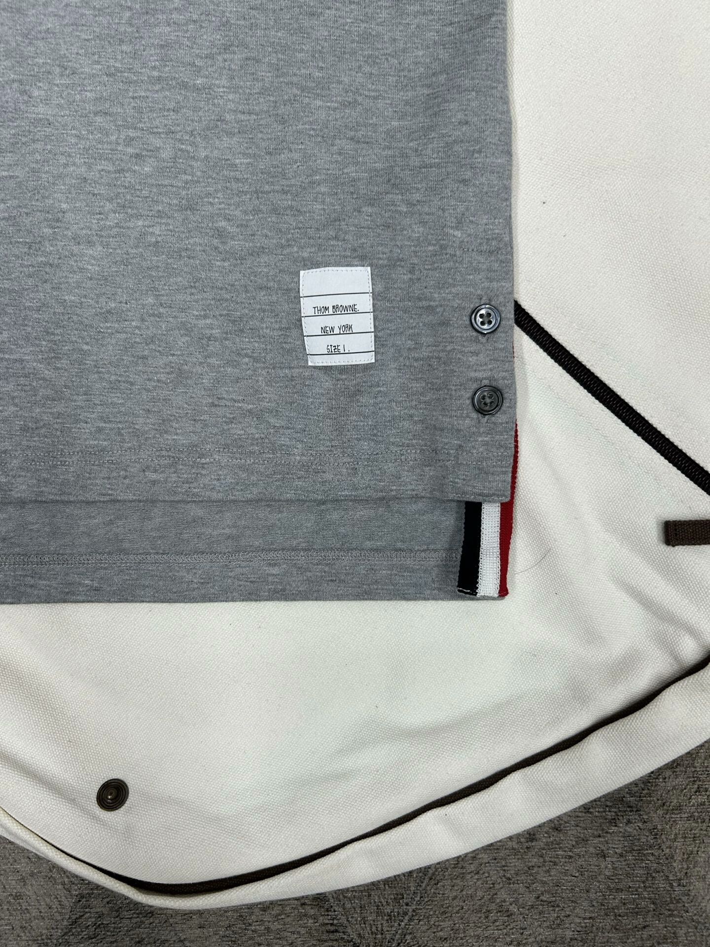 Thom Browne Thom Browne Classic Stripe Gray T-shirt Size US M / EU 48-50 / 2 - 6 Thumbnail