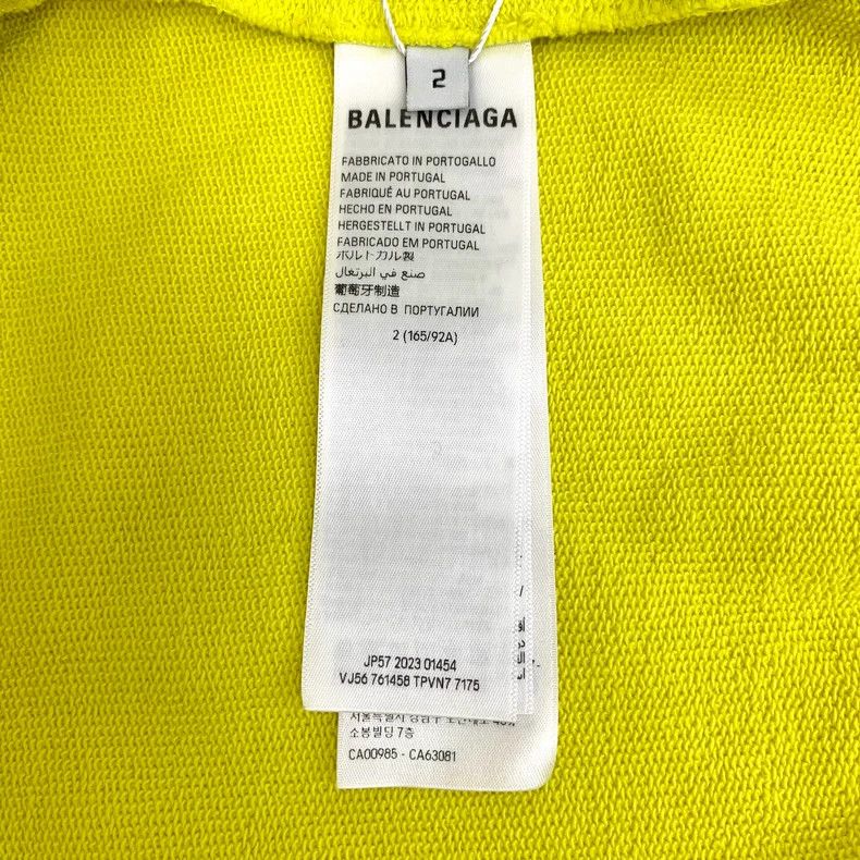 Balenciaga Balenciaga Yellow Logo Flame Print Hoodie Size US M / EU 48-50 / 2 - 8 Thumbnail