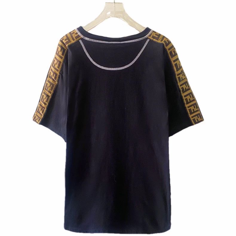 Fendi Fendi Black Logo Print Short Sleeve T-Shirt Size US M / EU 48-50 / 2 - 2 Thumbnail
