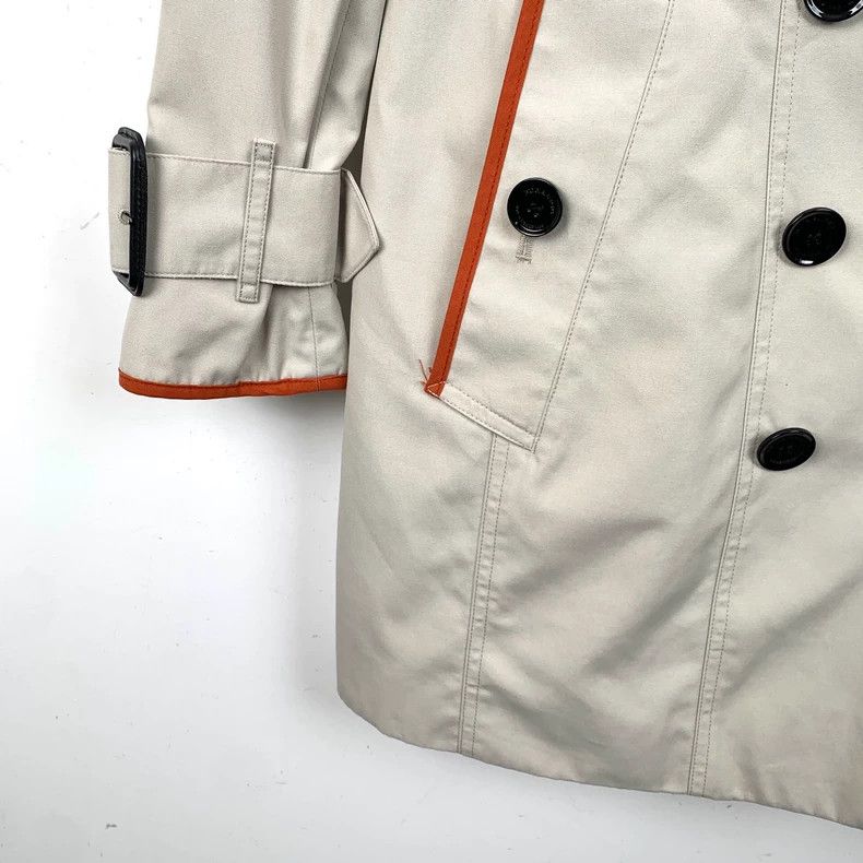 Burberry Burberry Beige Trench Coat With Belt Size US XXS / EU 40 - 4 Thumbnail