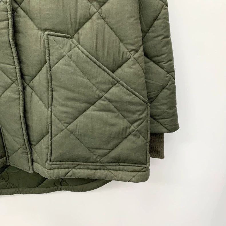 Burberry Burberry Quilted Green Cotton Coat Size US S / EU 44-46 / 1 - 4 Thumbnail