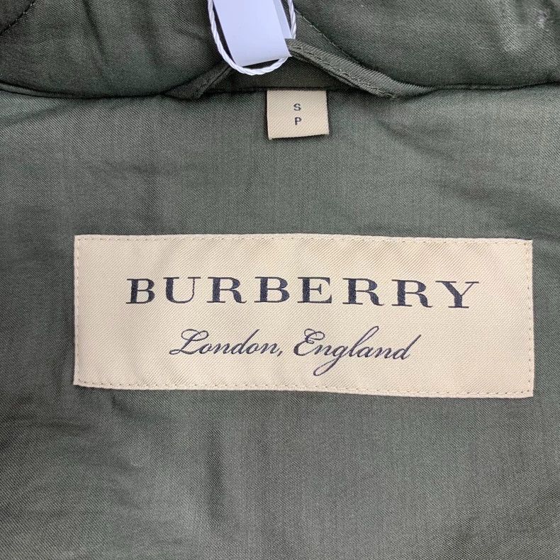 Burberry Burberry Quilted Green Cotton Coat Size US S / EU 44-46 / 1 - 5 Thumbnail