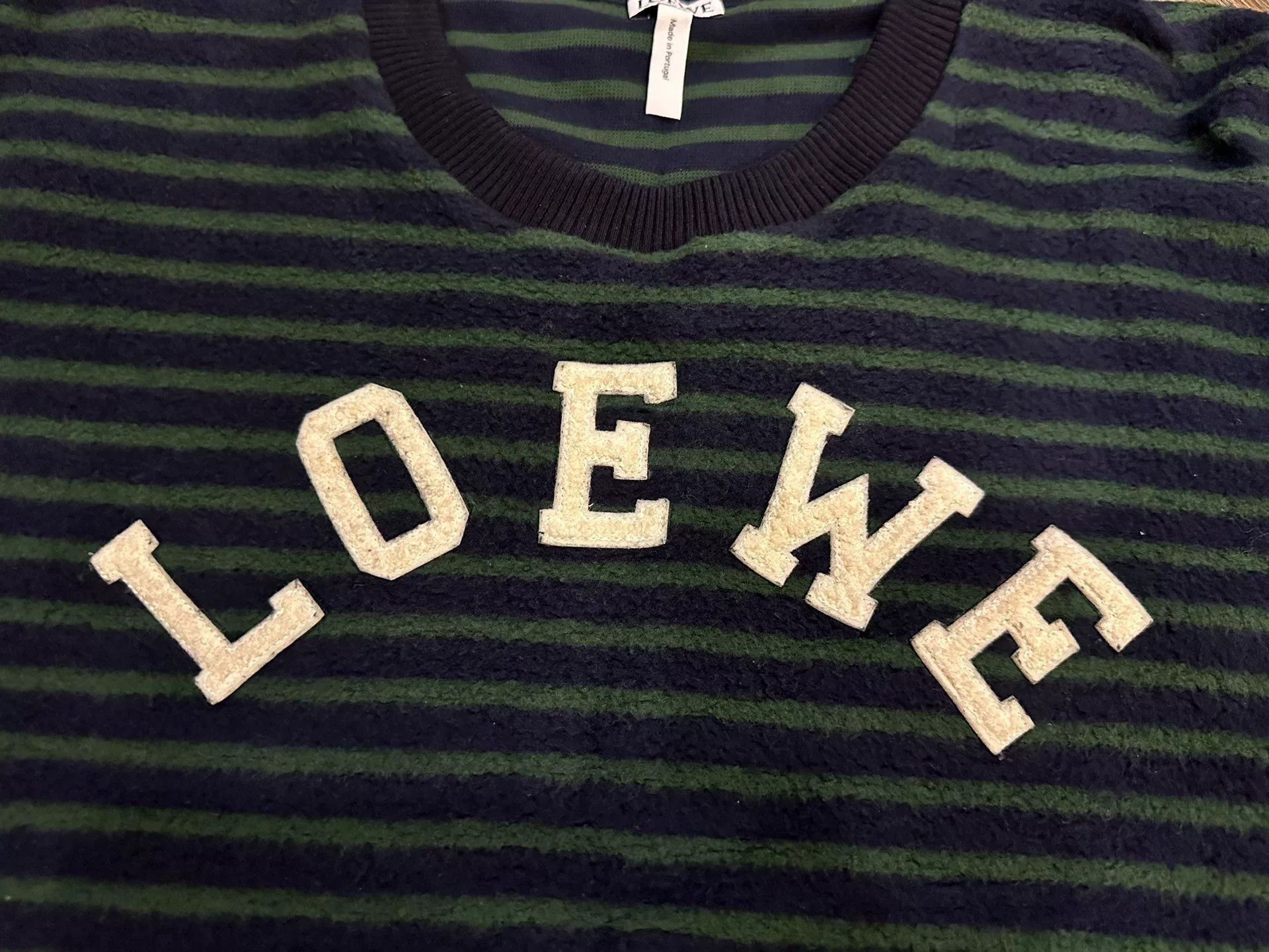 Loewe Loewe Striped Logo Fleece Sweater Size US L / EU 52-54 / 3 - 2 Thumbnail