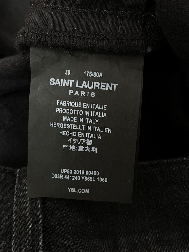 Saint Laurent Paris Saint Laurent Paris Straight Denim Jeans Size US 30 / EU 46 - 5 Thumbnail