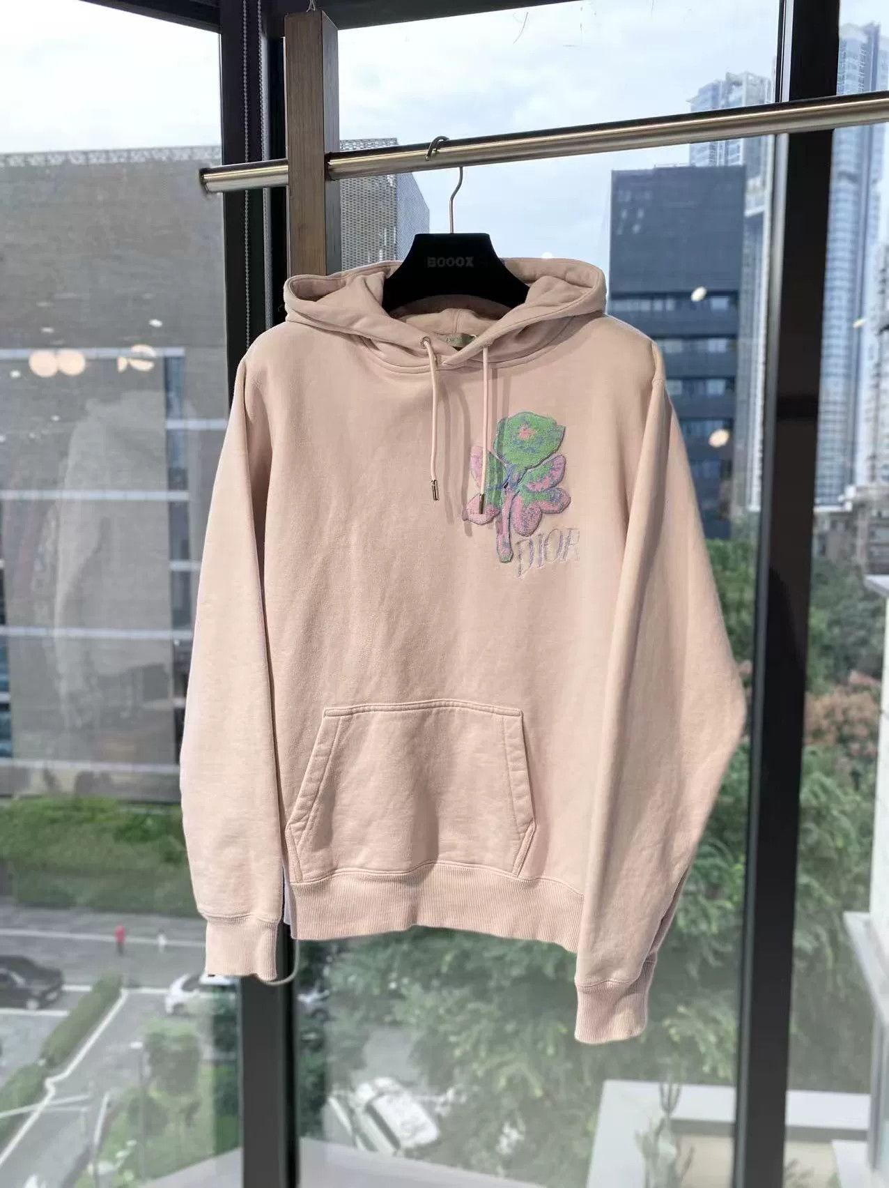 Dior pink floral hoodie with patch from Dior Size US XS / EU 42 / 0 - 2 Thumbnail