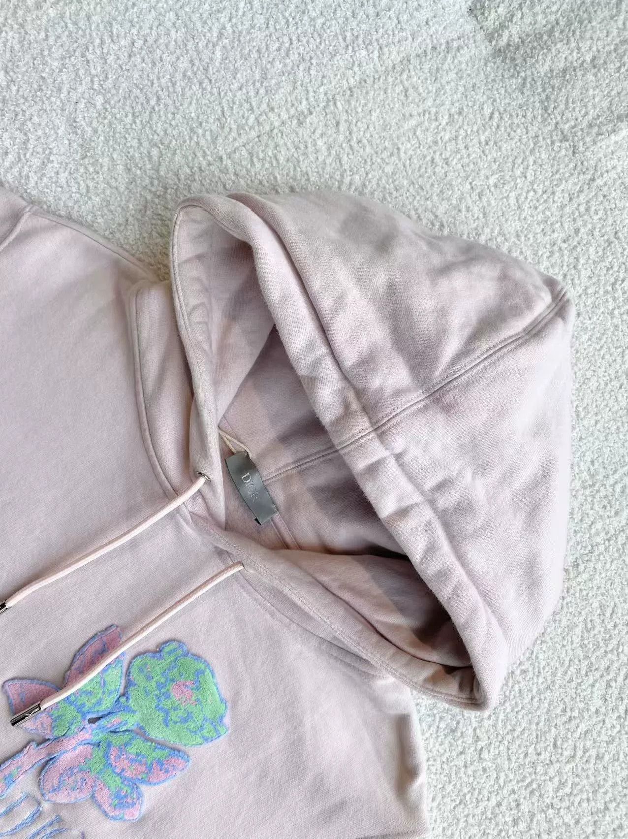 Dior pink floral hoodie with patch from Dior Size US XS / EU 42 / 0 - 4 Thumbnail