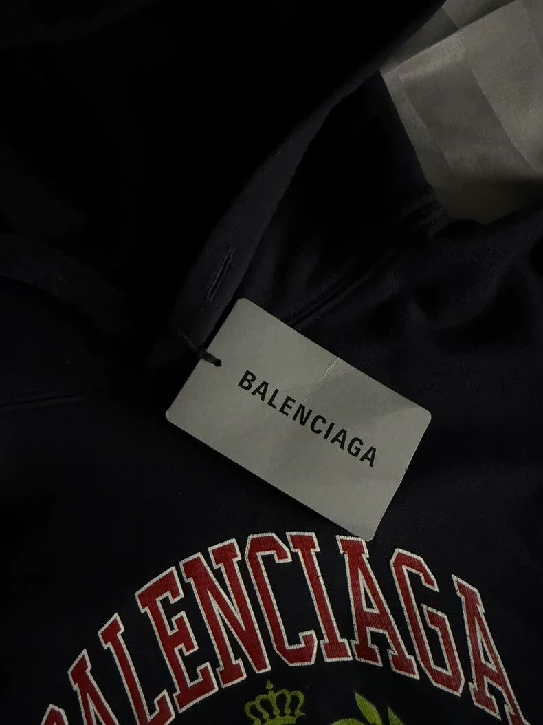 Balenciaga Balenciaga Black Hoodie EST.1917 Size US S / EU 44-46 / 1 - 4 Thumbnail