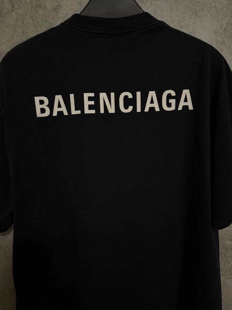 Balenciaga Balenciaga Black Short Sleeve Logo T-Shirt Size US XS / EU 42 / 0 - 6 Thumbnail