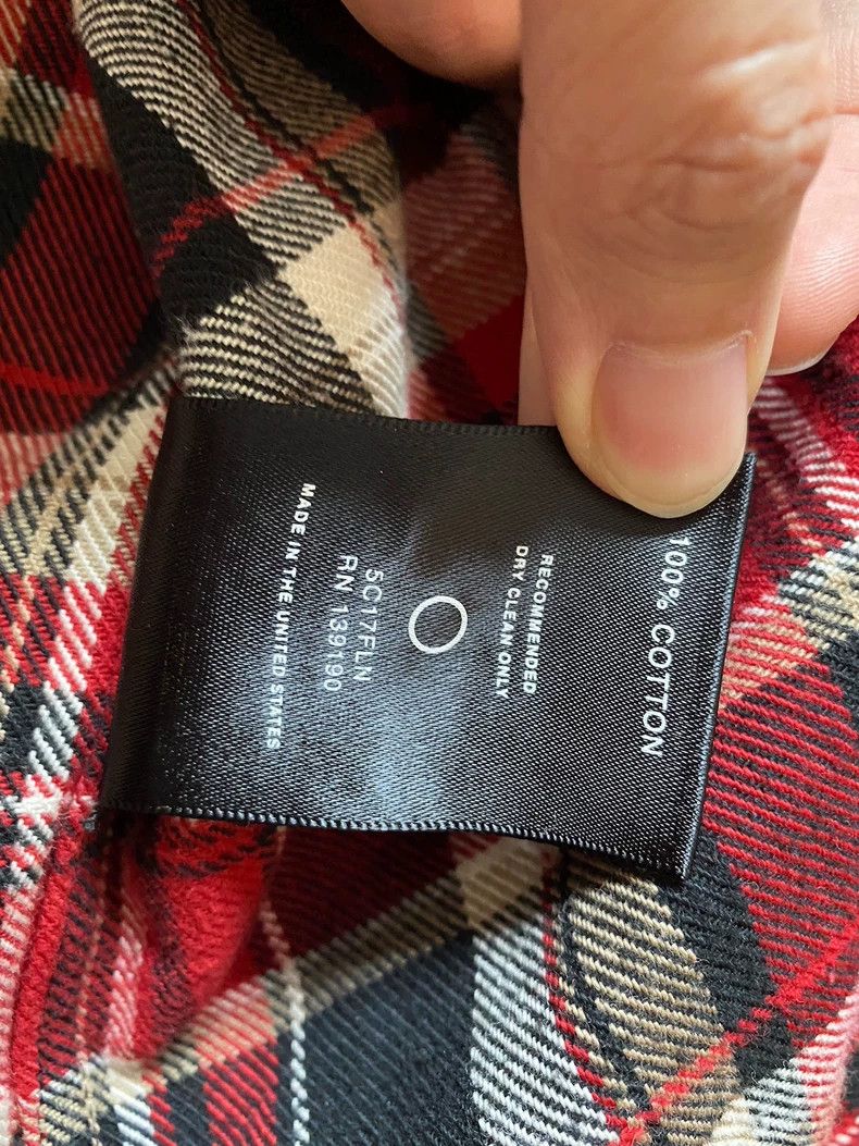 Fear of God Fear of God Red Plaid Denim Collar Shirt M Size US M / EU 48-50 / 2 - 4 Thumbnail