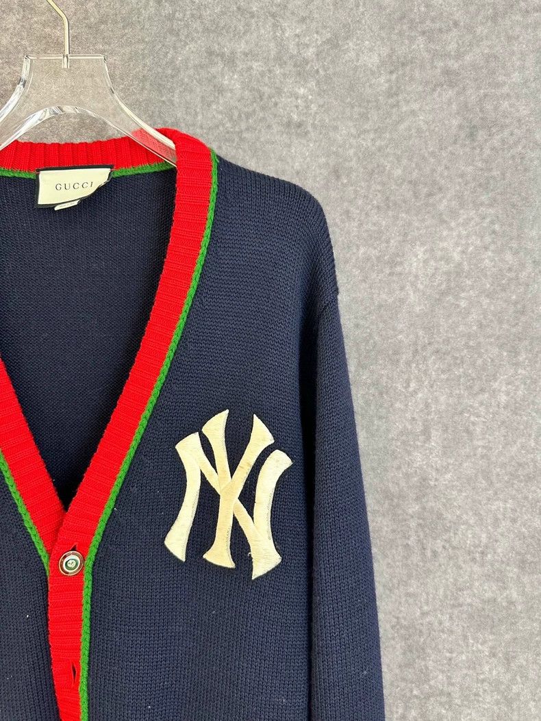 Gucci Gucci x Yankees collaboration cardigan sweater Size US M / EU 48-50 / 2 - 5 Thumbnail