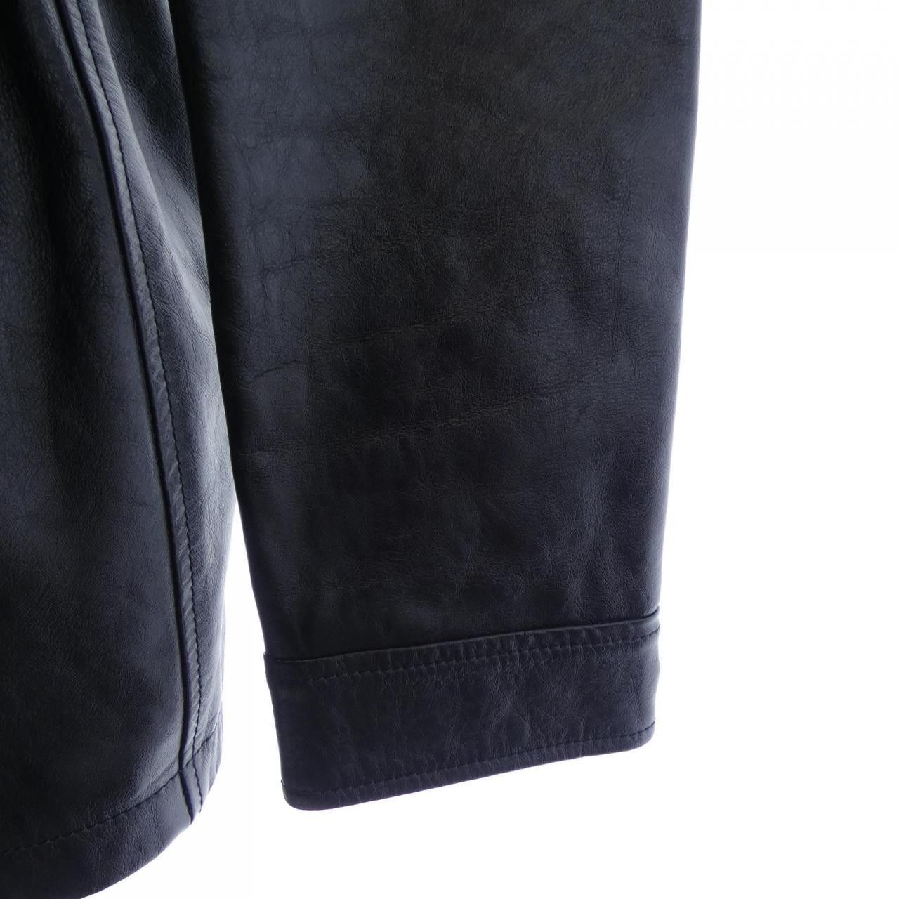 Yves Saint Laurent Yves Saint Laurent Saint Laurent 549285 YC2UI Leather Jacket Leather Outerwear 549285 YC2UI DUTY FREE for USA Size ONE SIZE - 6 Thumbnail