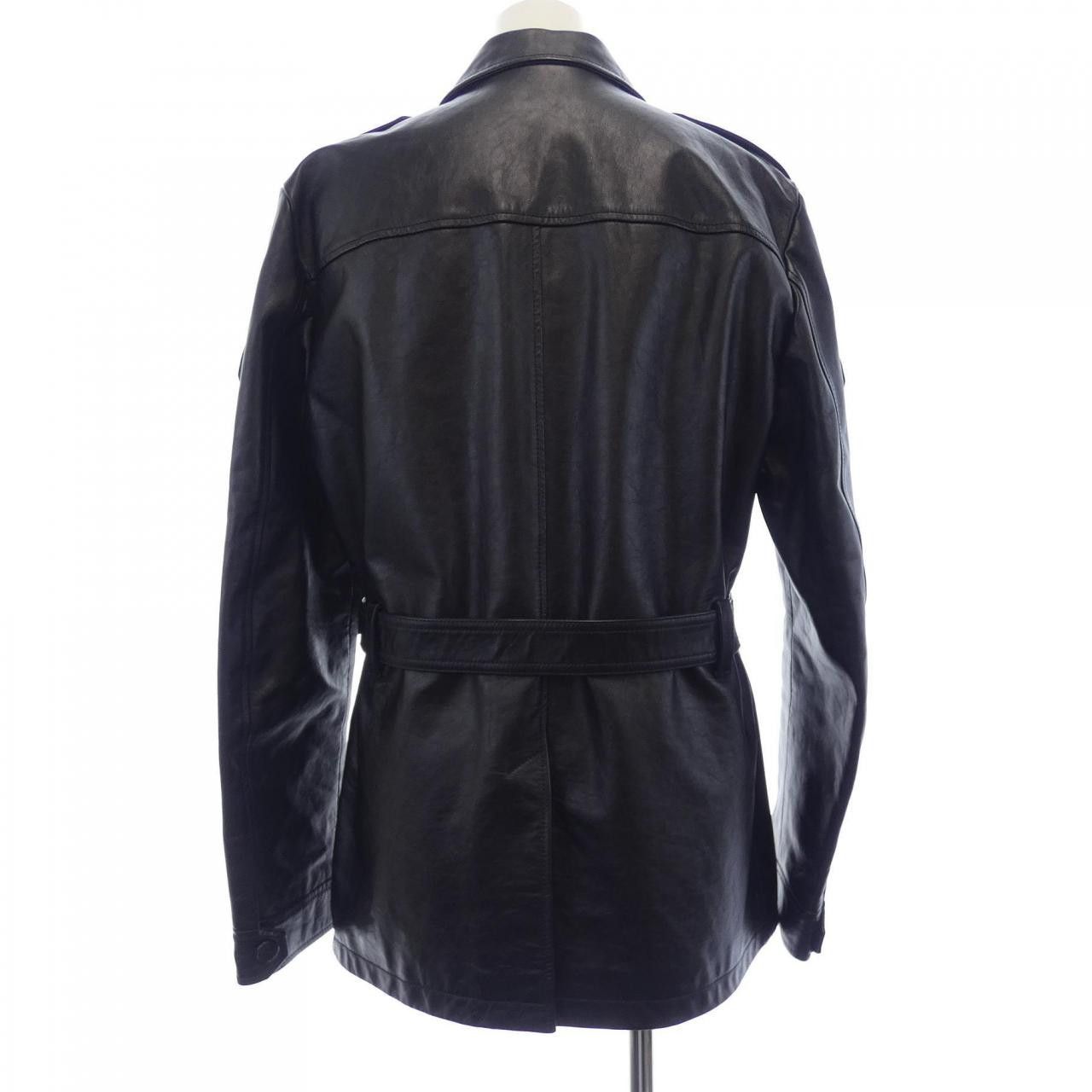 Yves Saint Laurent Yves Saint Laurent Saint Laurent 549285 YC2UI Leather Jacket Leather Outerwear 549285 YC2UI DUTY FREE for USA Size ONE SIZE - 2 Thumbnail