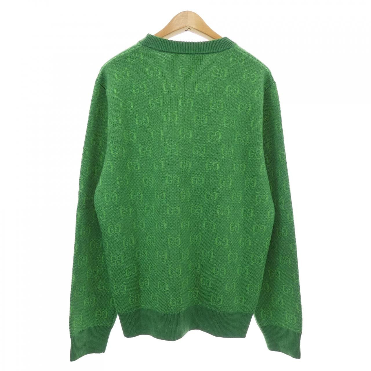 Gucci Gucci Gucci GG Wool Jacquard Sweater Cotton Tops 761549 XKDK5 DUTY FREE for USA Size ONE SIZE - 2 Thumbnail