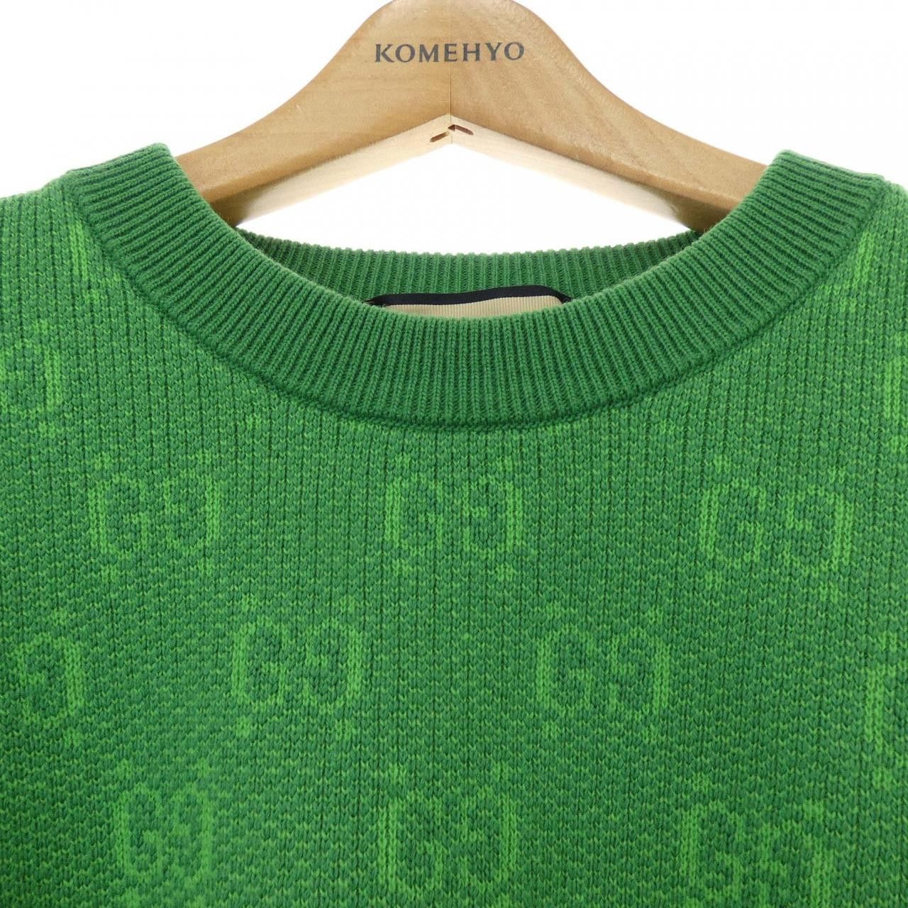 Gucci Gucci Gucci GG Wool Jacquard Sweater Cotton Tops 761549 XKDK5 DUTY FREE for USA Size ONE SIZE - 5 Thumbnail