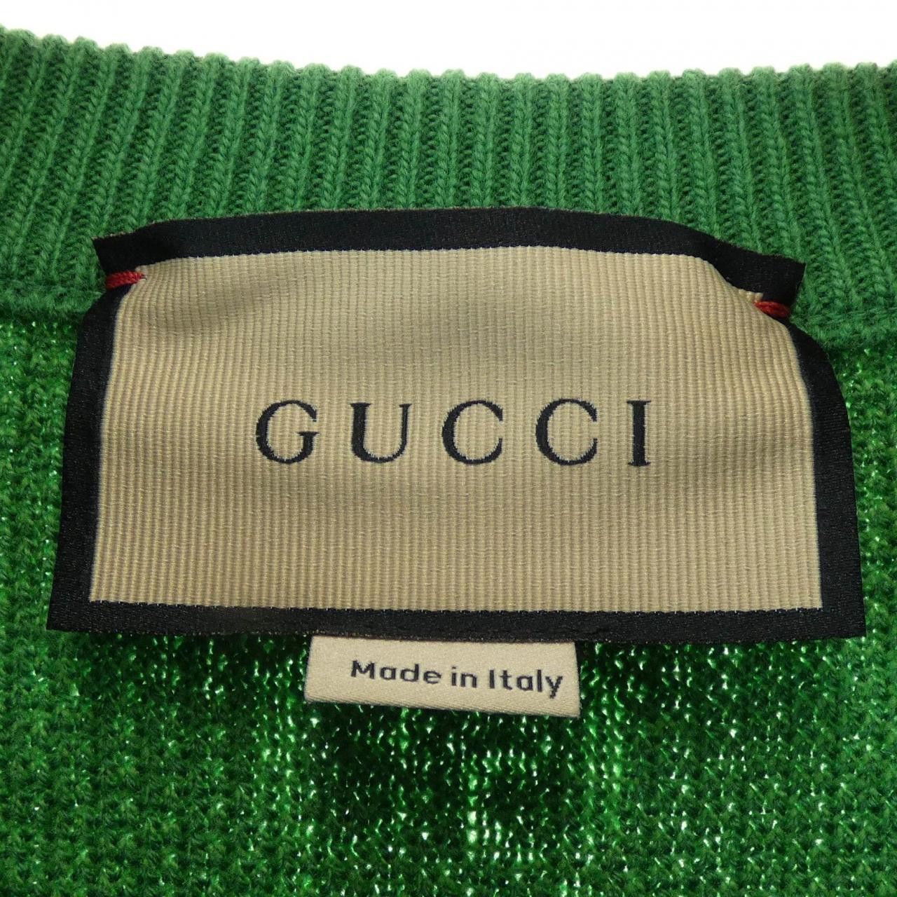 Gucci Gucci Gucci GG Wool Jacquard Sweater Cotton Tops 761549 XKDK5 DUTY FREE for USA Size ONE SIZE - 4 Thumbnail