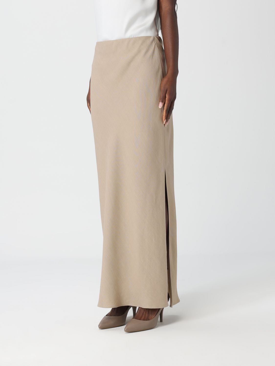 Brunello Cucinelli Brunello Cucinelli Skirt Woman Beige Size 27" / US 4 / IT 40 - 4 Thumbnail