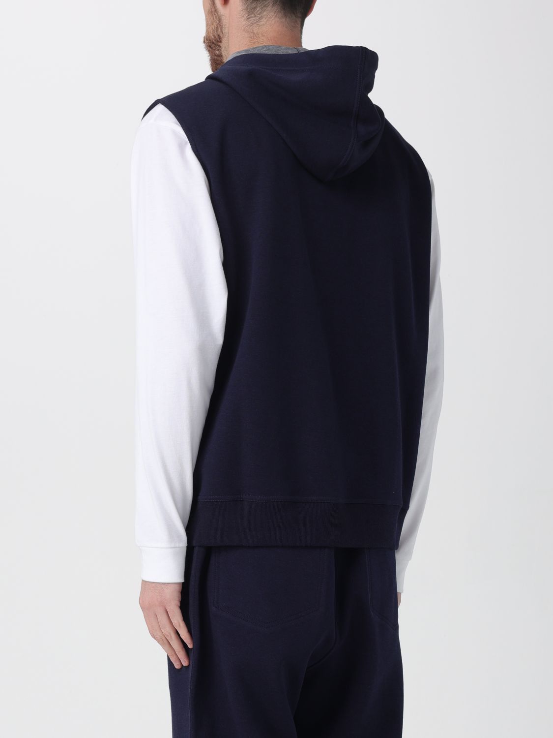 Brunello Cucinelli Brunello Cucinelli Sweatshirt Men Blue Size US L / EU 52-54 / 3 - 3 Thumbnail