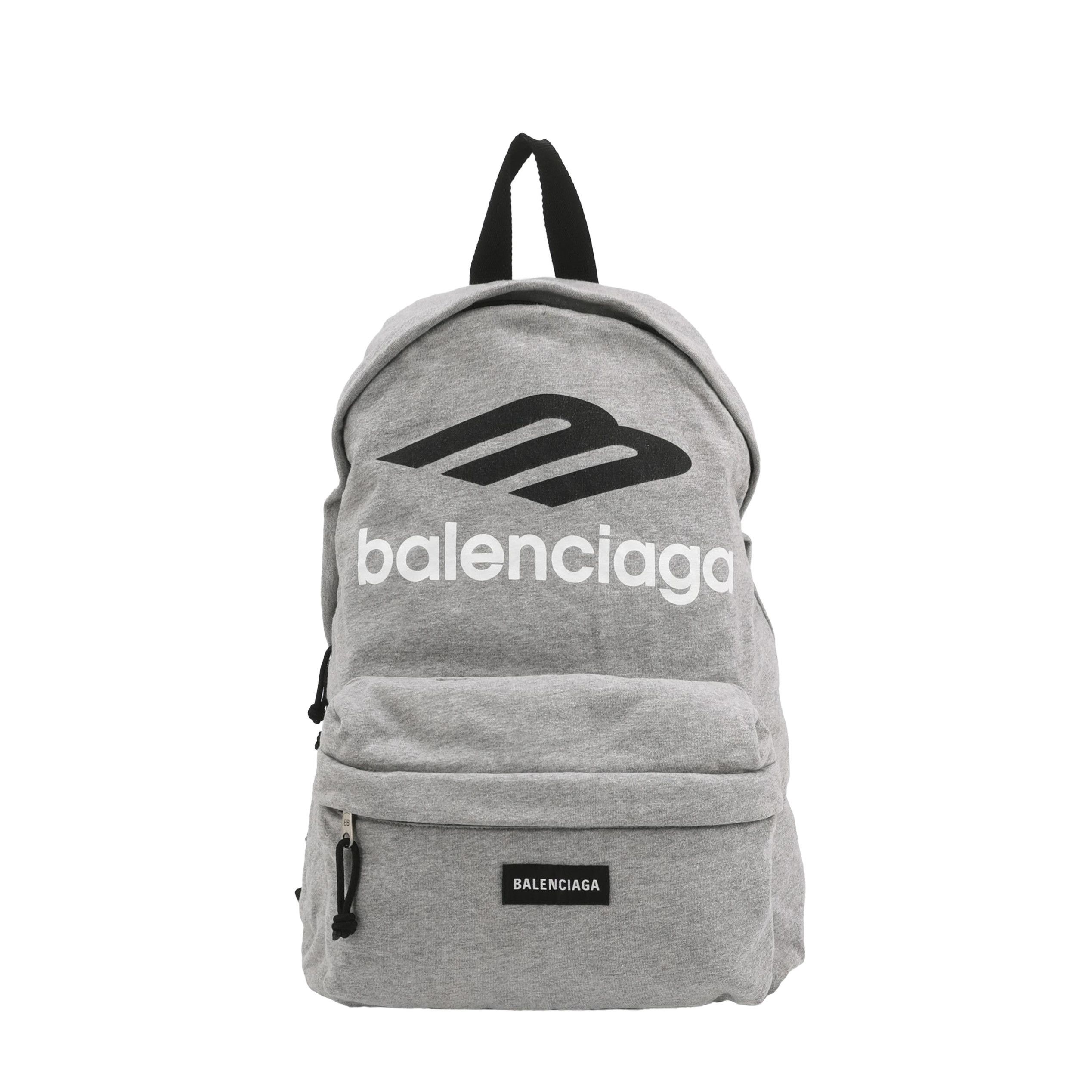 Balenciaga Balenciaga Explorer Gray Logo Leather Backpack Size ONE SIZE - 2 Thumbnail