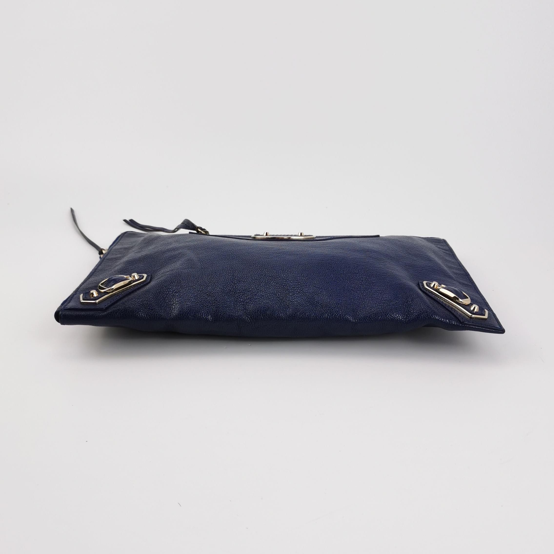 Balenciaga Balenciaga Classic City Lambskin Clutch with Rivets Size ONE SIZE - 10 Thumbnail