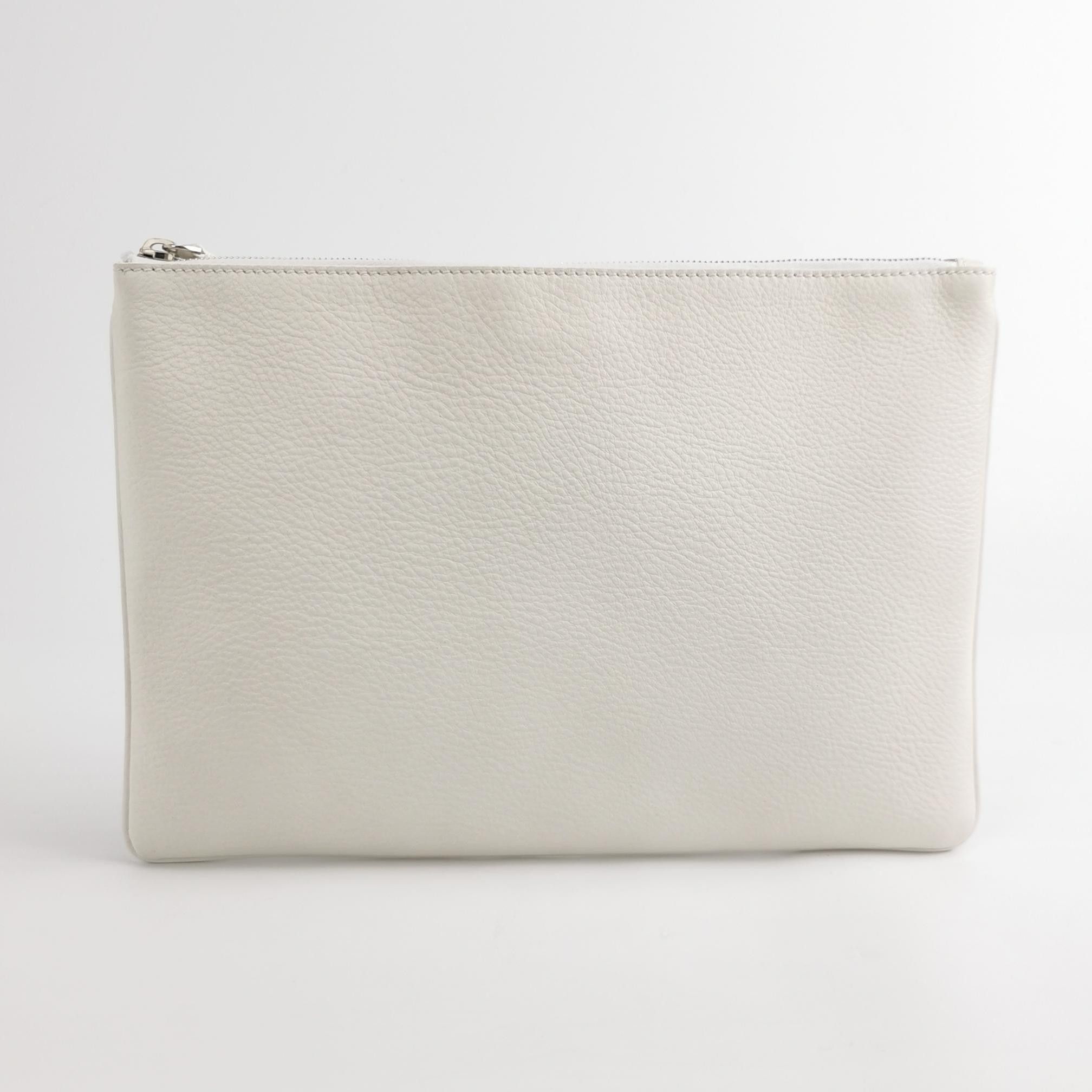 Balenciaga Balenciaga White Logo Zip Pouch Size ONE SIZE - 7 Thumbnail