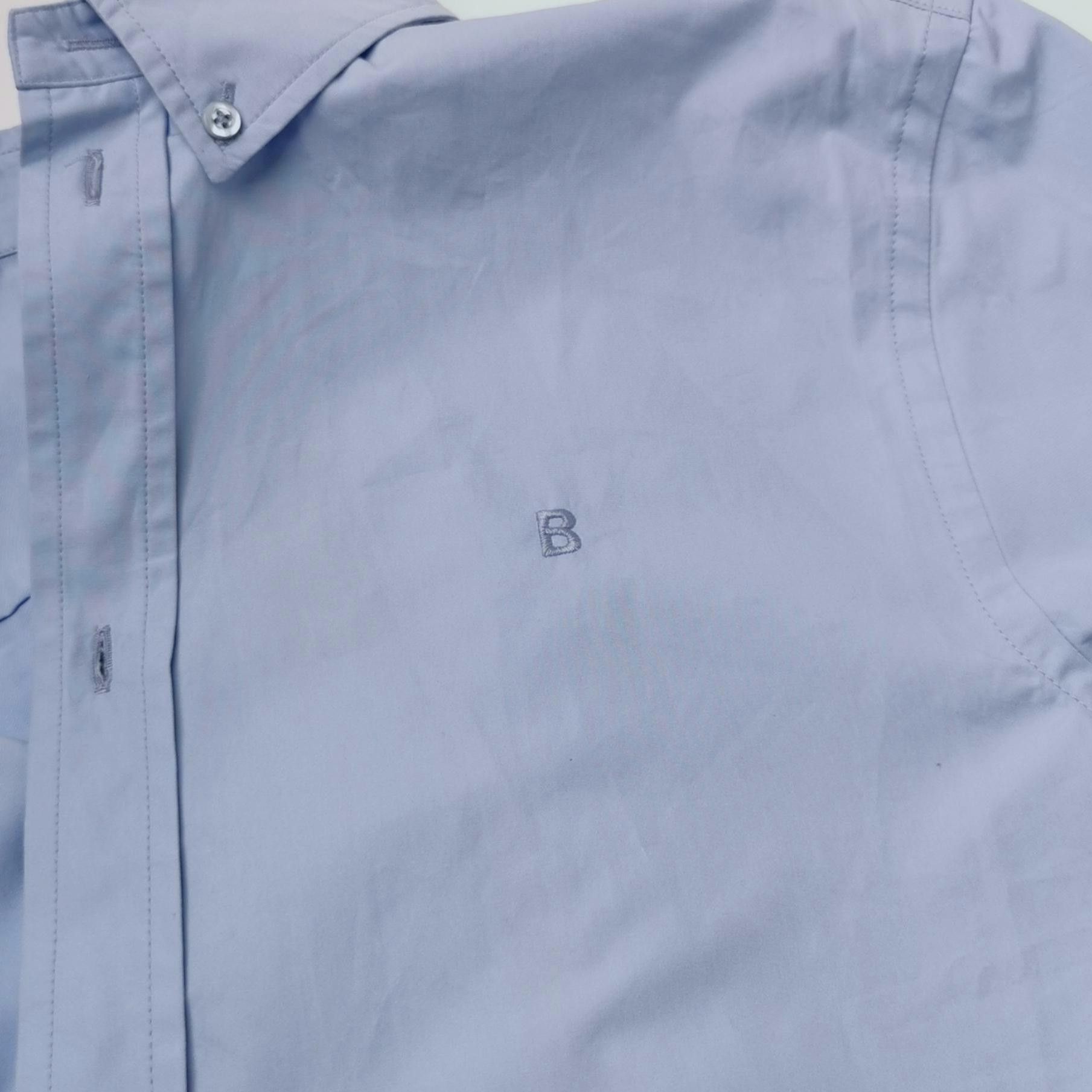 Balenciaga Balenciaga B Logo Cotton Long-Sleeve Shirt Size US M / EU 48-50 / 2 - 6 Thumbnail