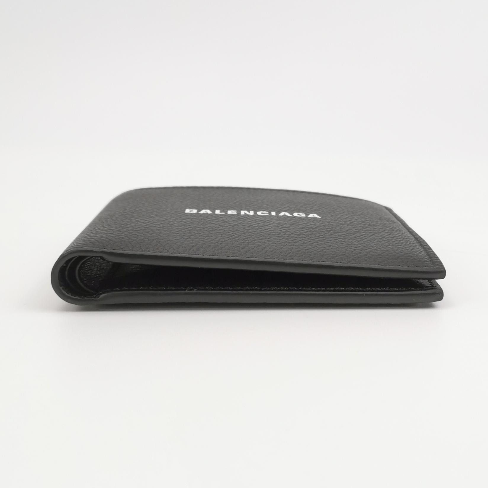 Balenciaga Balenciaga Leather Letter Logo Bifold Wallet Size ONE SIZE - 9 Thumbnail