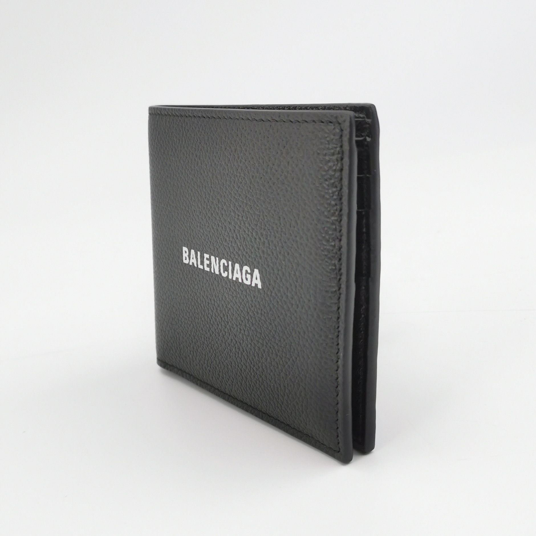 Balenciaga Balenciaga Leather Letter Logo Bifold Wallet Size ONE SIZE - 3 Thumbnail
