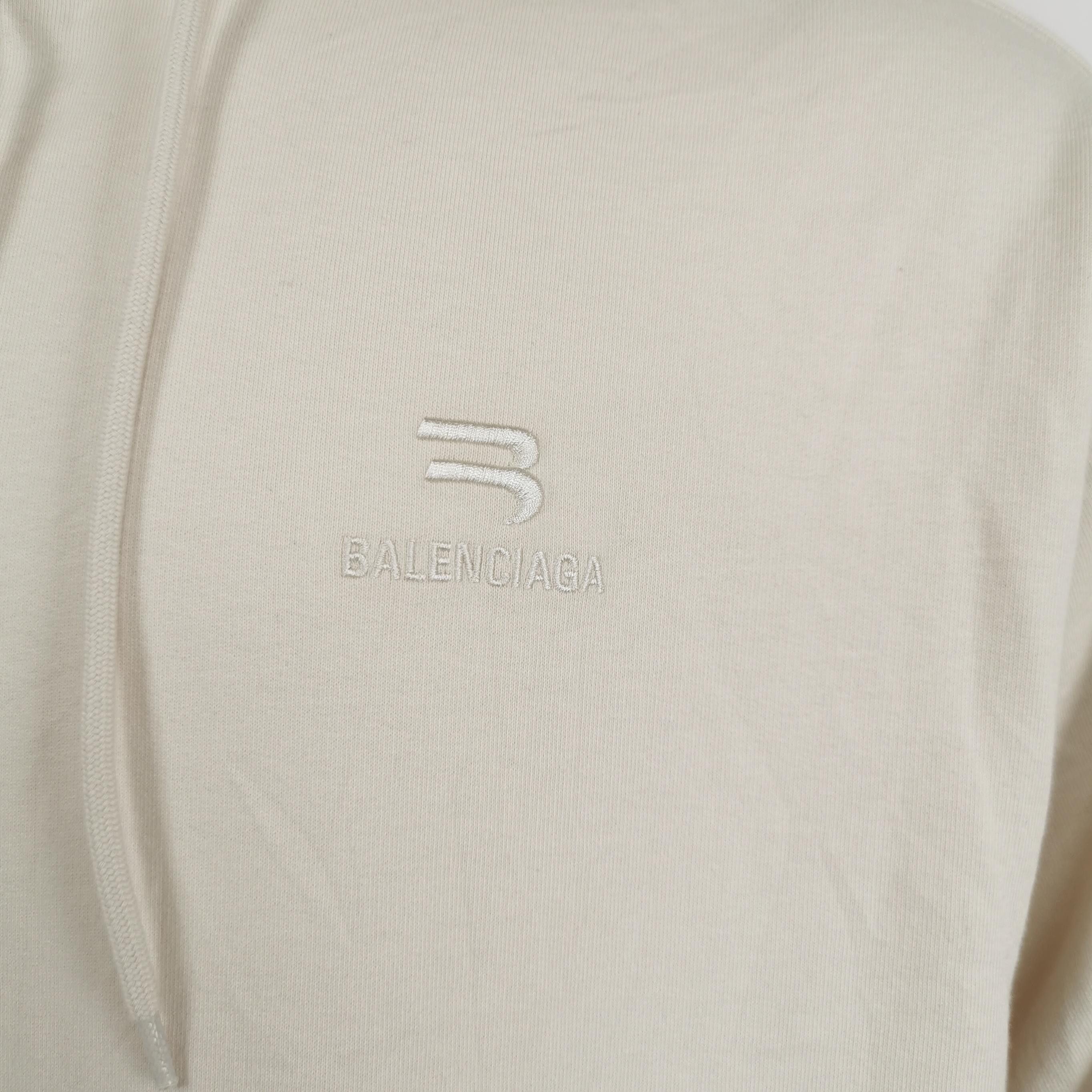 Balenciaga Balenciaga SportyB Cotton Solid Hoodie L Size US L / EU 52-54 / 3 - 6 Thumbnail