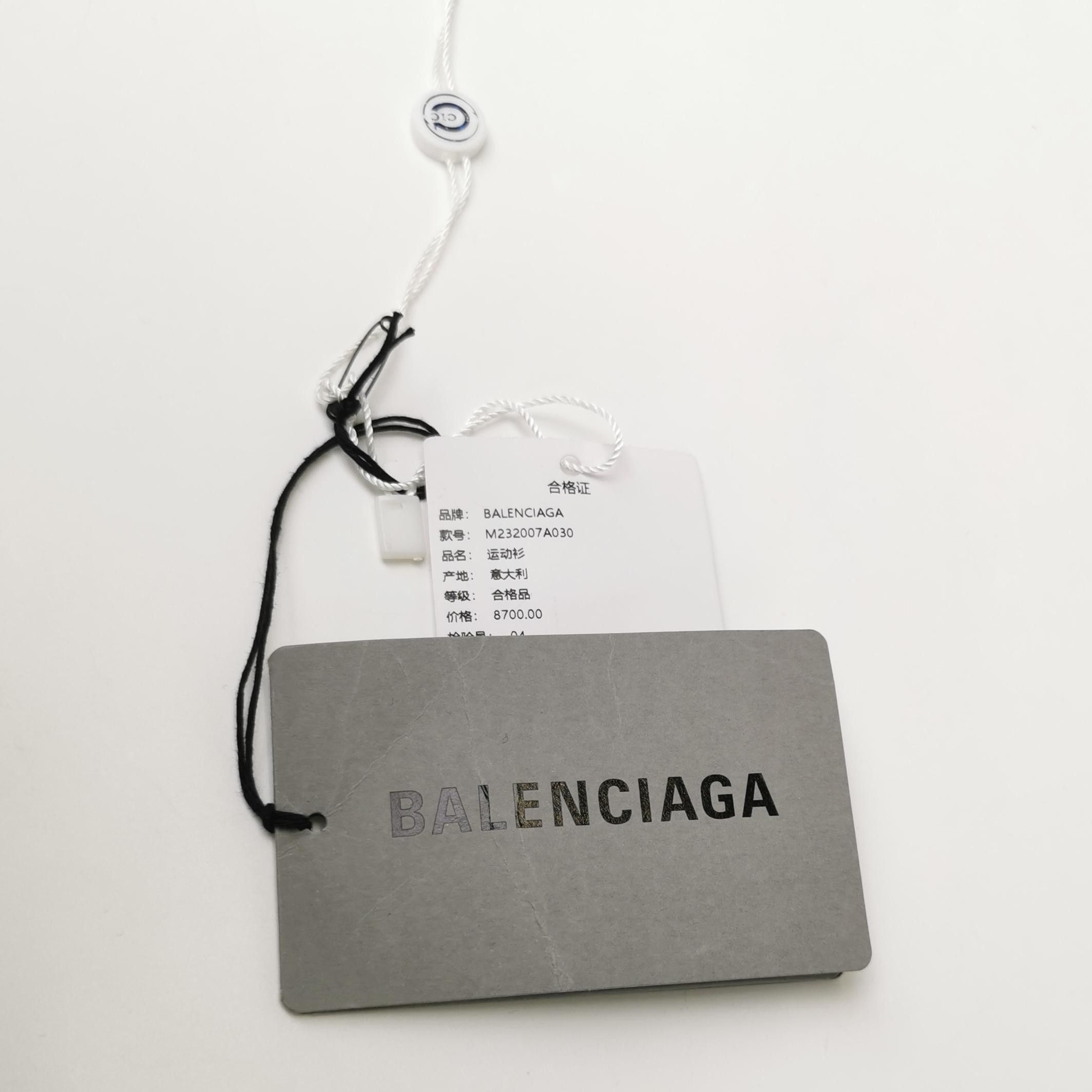 Balenciaga Balenciaga Black 'CREW' Logo Hoodie Size US M / EU 48-50 / 2 - 10 Thumbnail