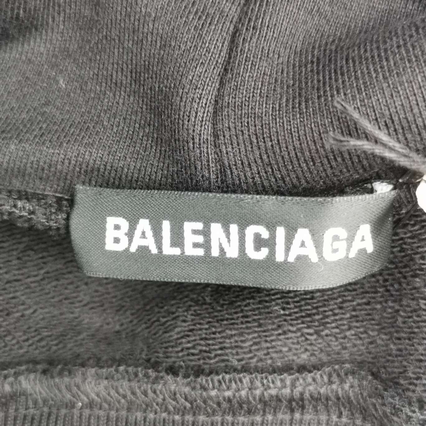 Balenciaga Balenciaga Black 'CREW' Logo Hoodie Size US M / EU 48-50 / 2 - 12 Thumbnail