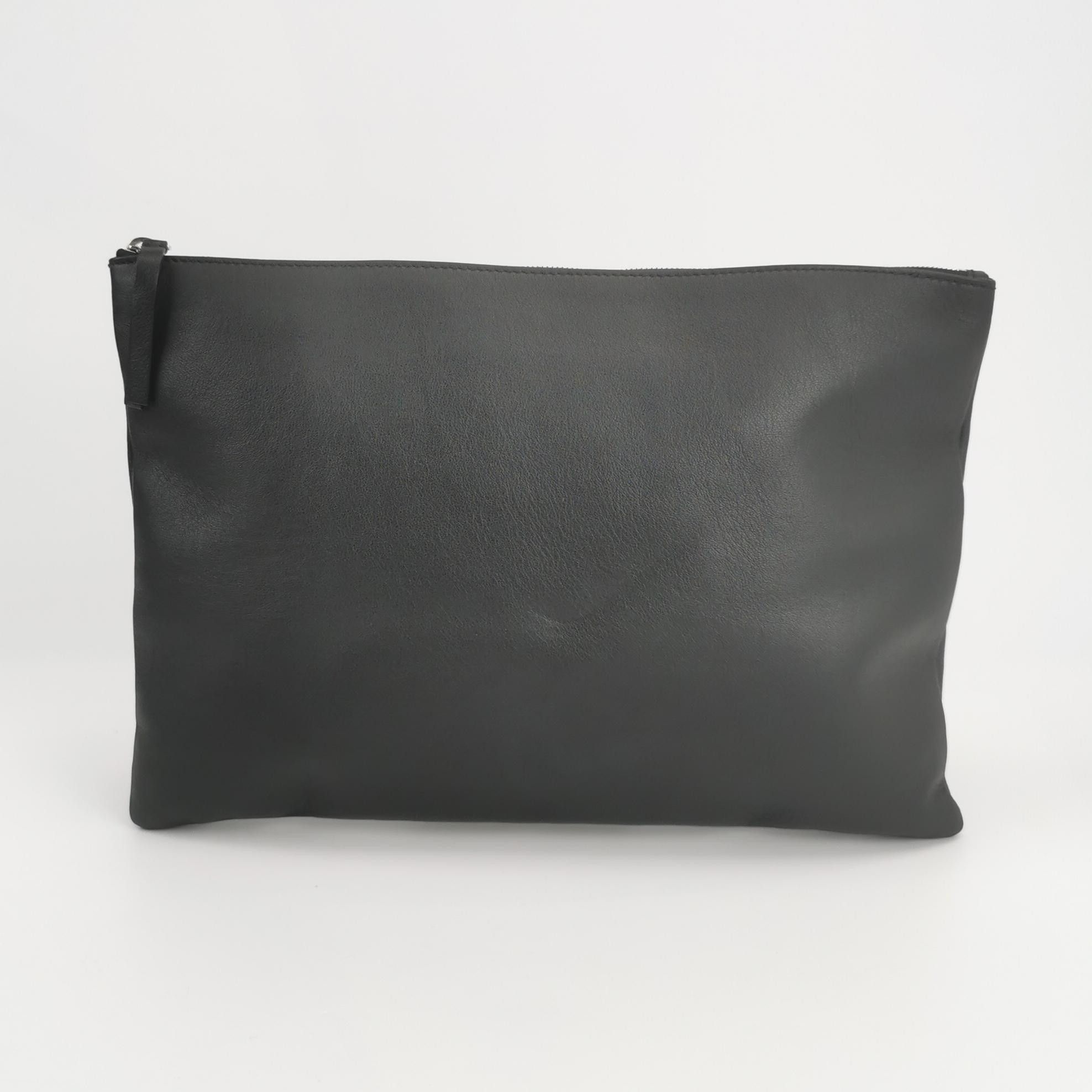 Balenciaga Balenciaga Leather Logo Zip Clutch Size ONE SIZE - 7 Thumbnail