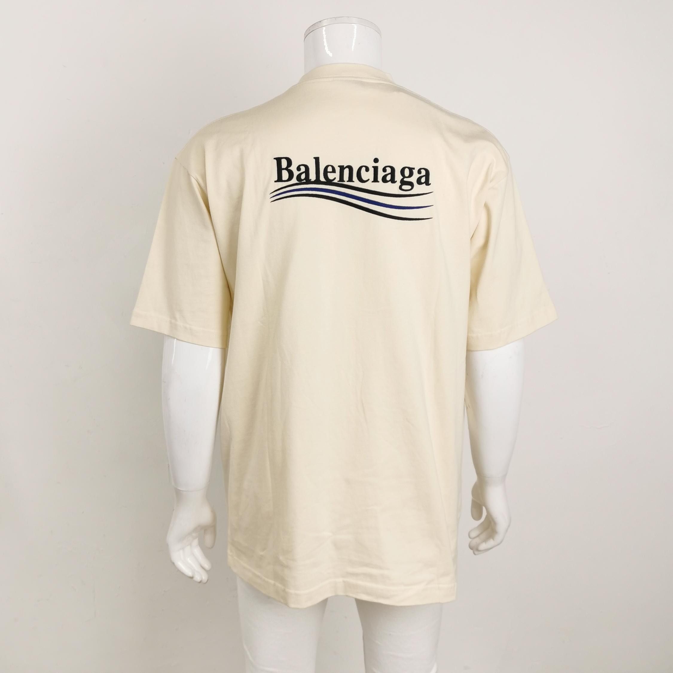 Balenciaga Balenciaga S Cotton Logo Crew Neck T-Shirt Size US S / EU 44-46 / 1 - 4 Thumbnail
