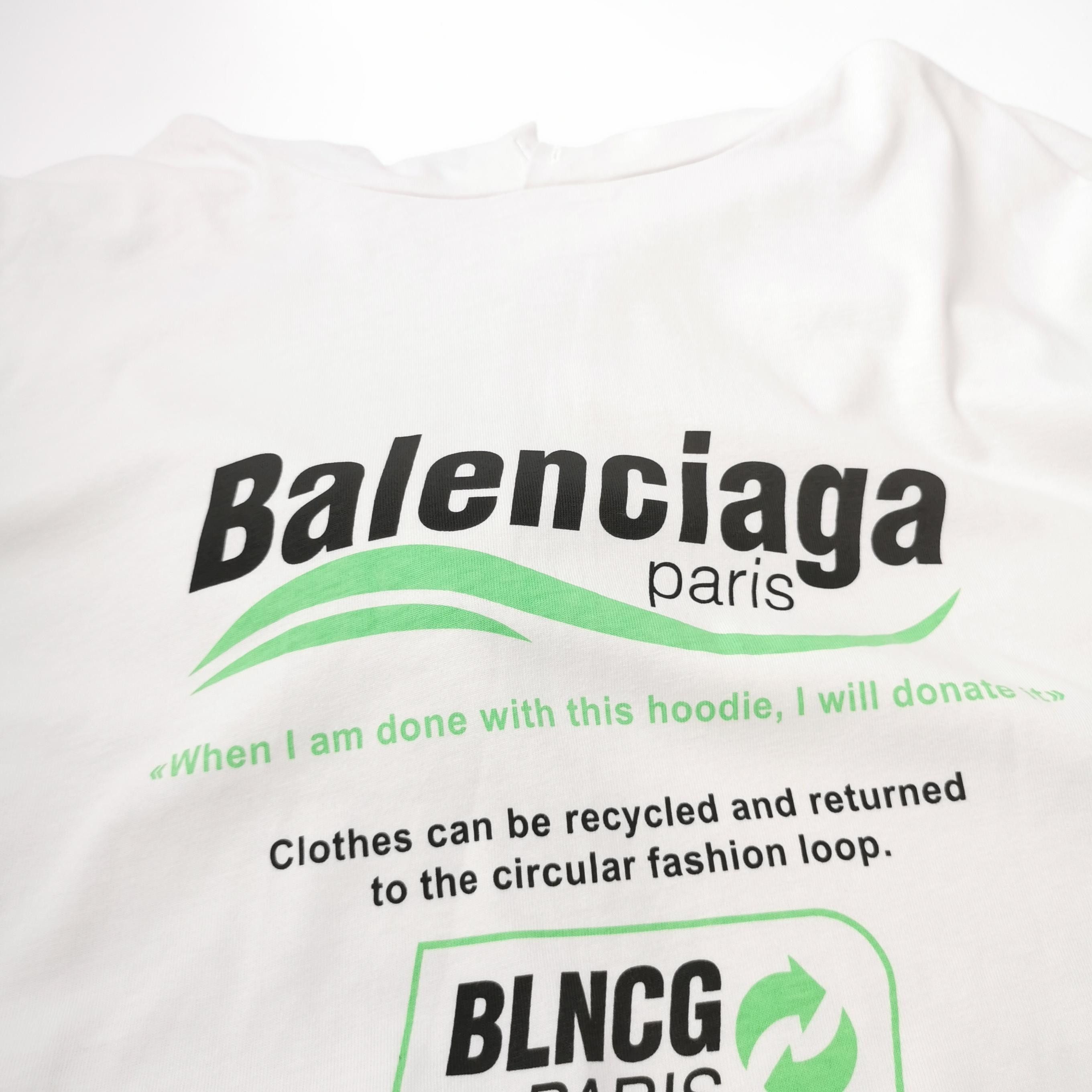 Balenciaga Balenciaga Cotton Logo Hoodie Long Sleeve M Size US M / EU 48-50 / 2 - 5 Thumbnail