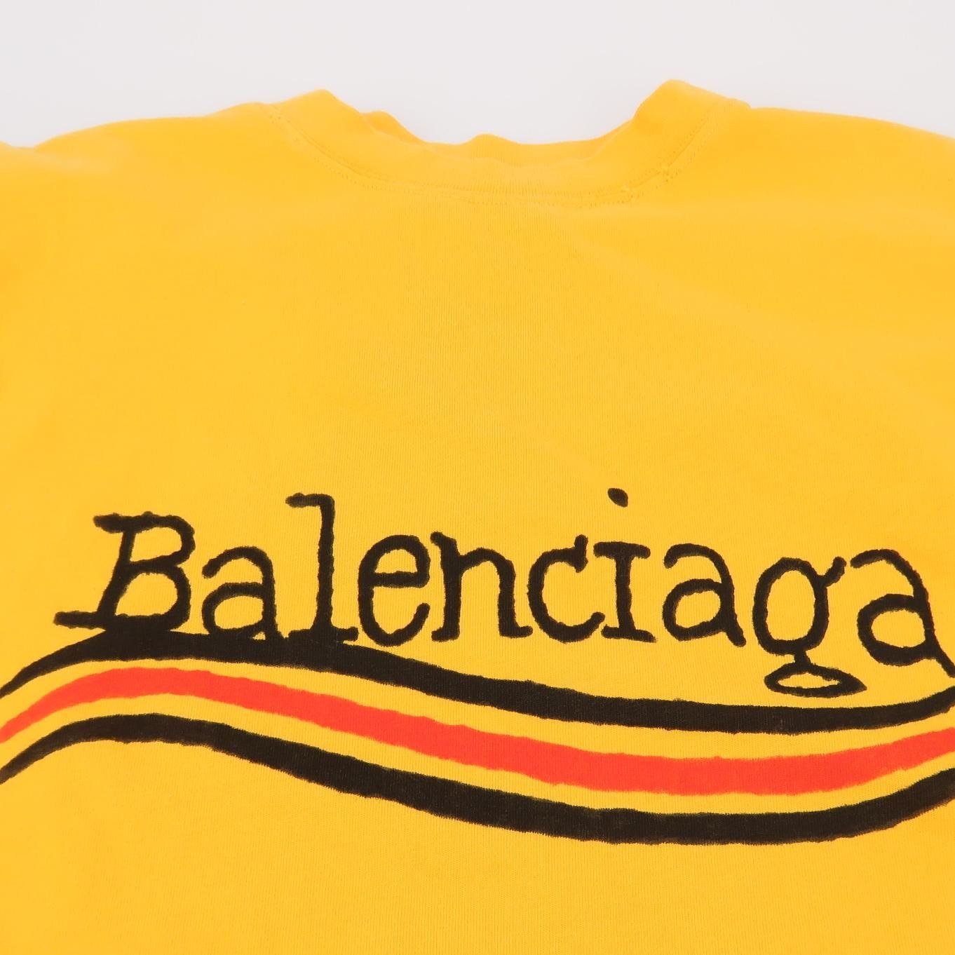 Balenciaga Balenciaga S Cotton Color-Block Logo Crew Neck T-Shirt Size US S / EU 44-46 / 1 - 6 Thumbnail